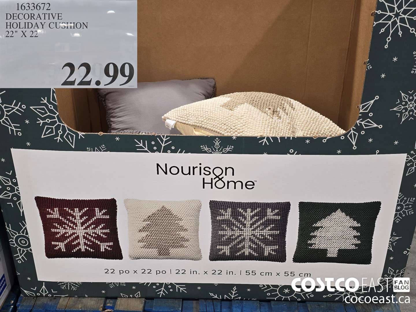 1633672 DECORATIVE HOLIDAY CUSHION 22