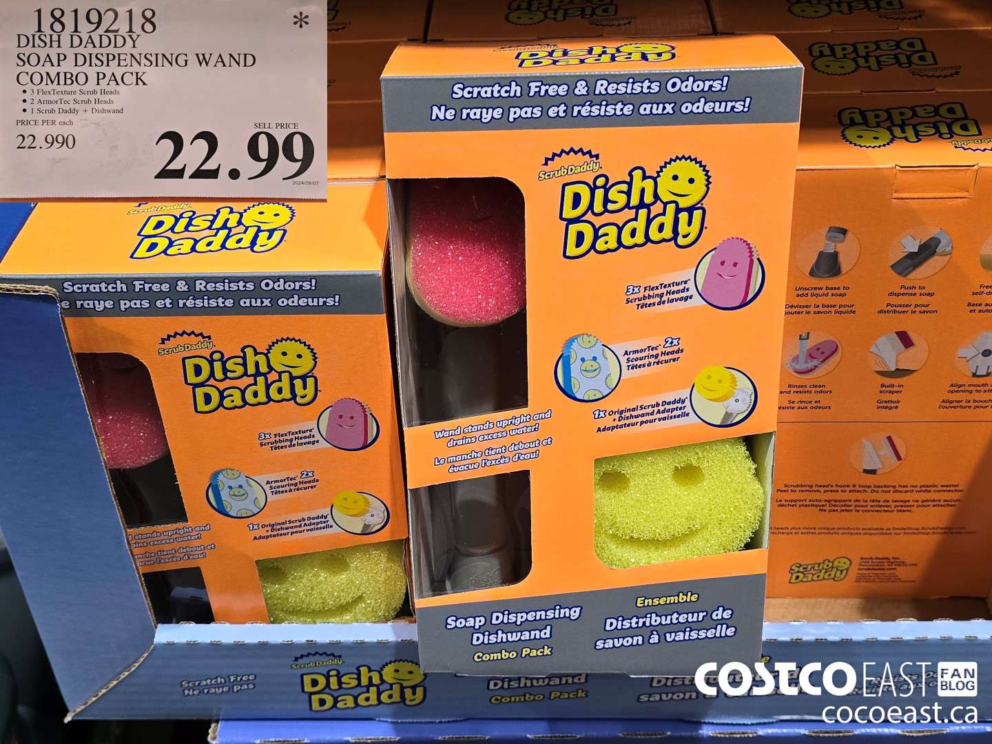 1819218 DISH DADDY SOAP DISPENSING WAND COMBO PACK $22.99