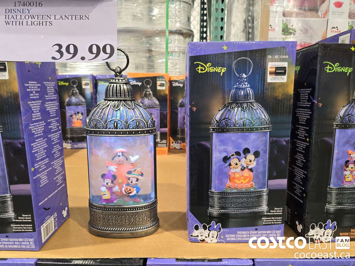 1740016 DISNEY HALLOWEEN LANTERN WITH LIGHTS  $39.99