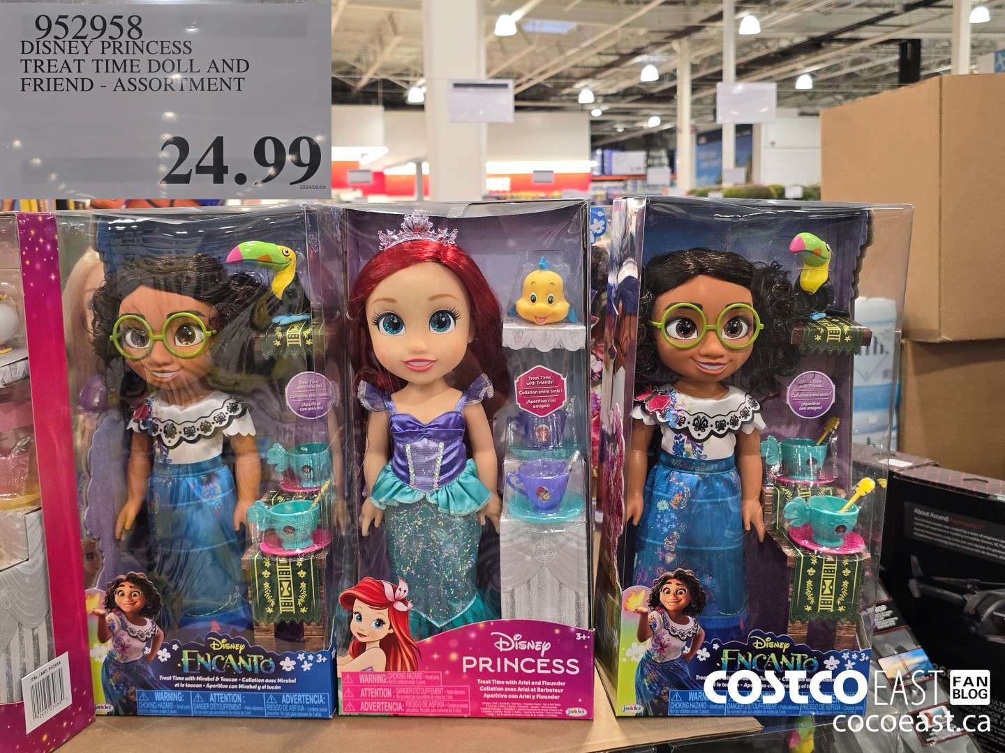 952958 DISNEY PRINCESS TREAT TIME DOLL AND FRIEND - ASSORTMENT $24.99