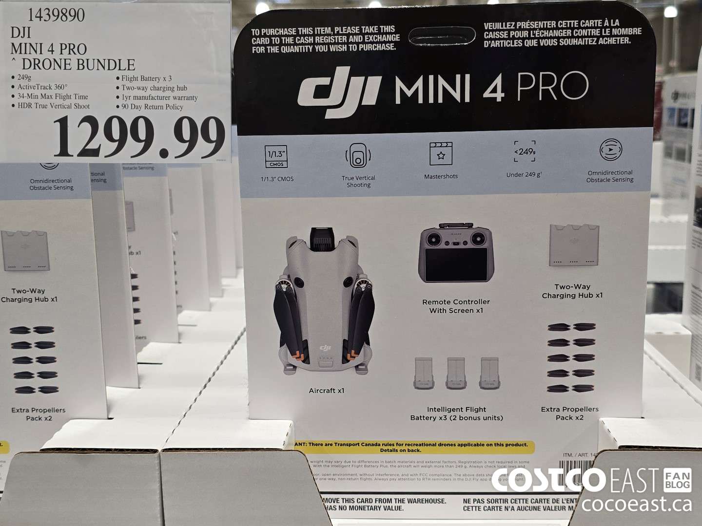 1439890 DJI MINI 4 PRO DRONE BUNDLE $1299.99