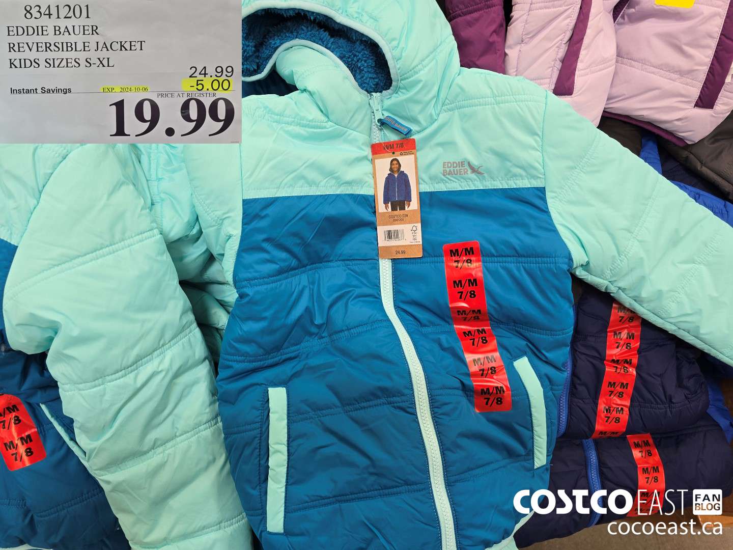 8341201 EDDIE BAUER REVERSIBLE JACKET KIDS SIZES S-XL ($5.00 INSTANT SAVINGS EXPIRES ON 2024-10-06) $19.99