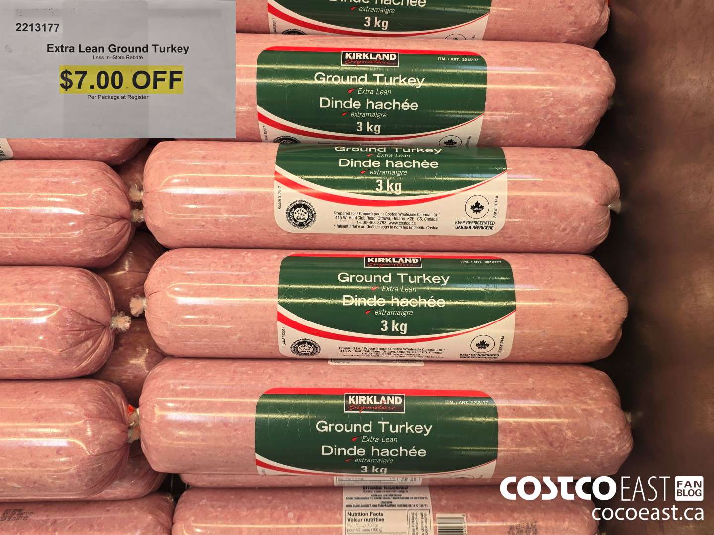 2213177 Extra Lean Ground Turkey ($7.00 INSTANT SAVINGS)