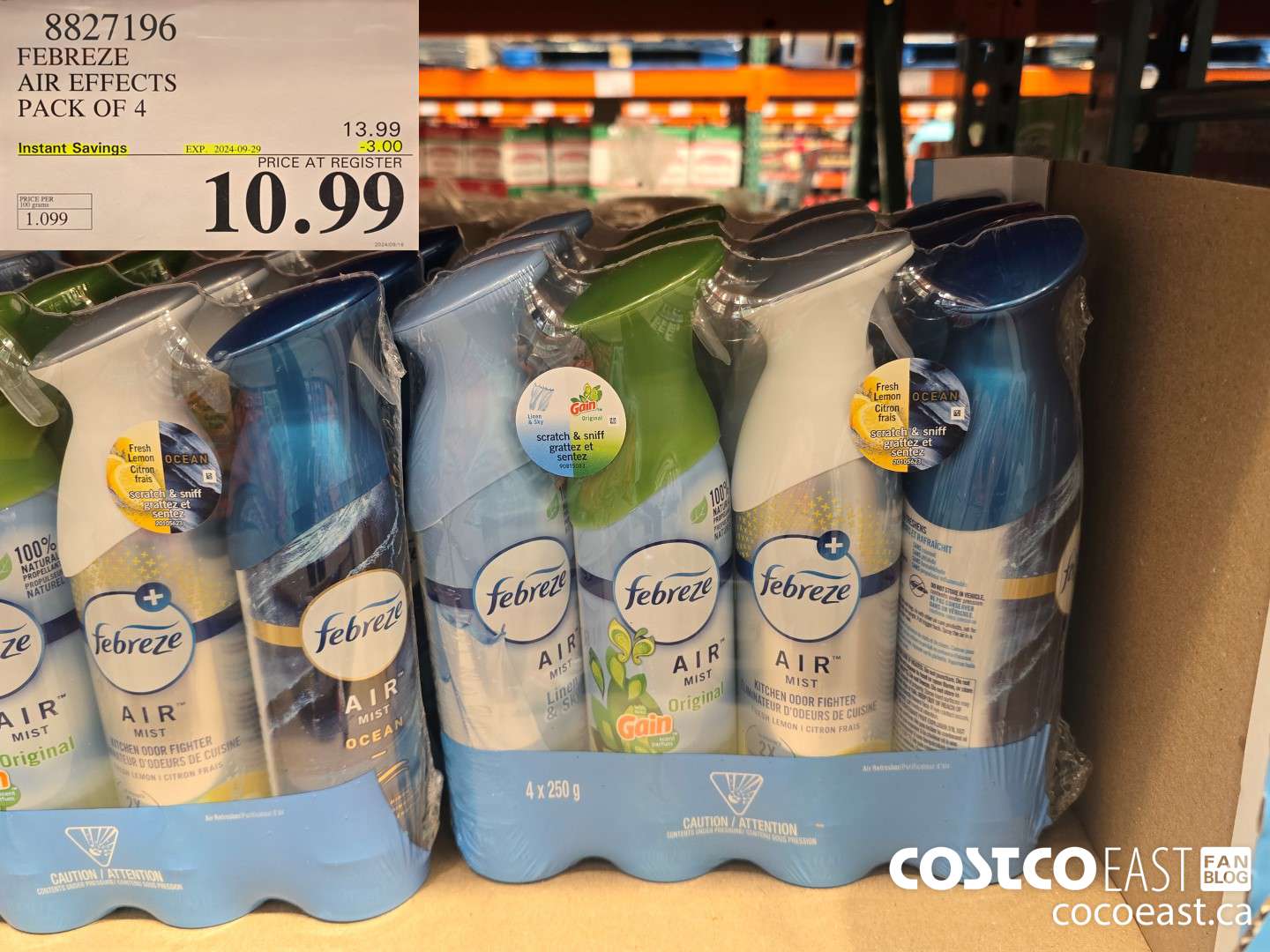 8827196 FEBREZE AIR EFFECTS PACK OF 4 ($3.00 INSTANT SAVINGS EXPIRES ON 2024-09-29) $10.99