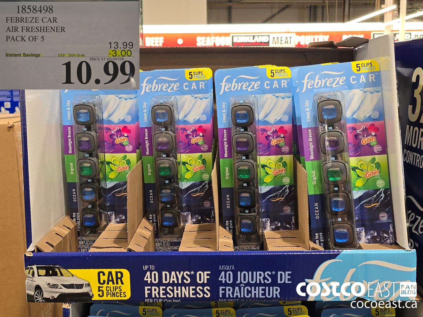 1858498 FEBREZE CAR AIR FRESHENER PACK OF 5 ($3.00 INSTANT SAVINGS EXPIRES ON 2024-10-06) $10.99