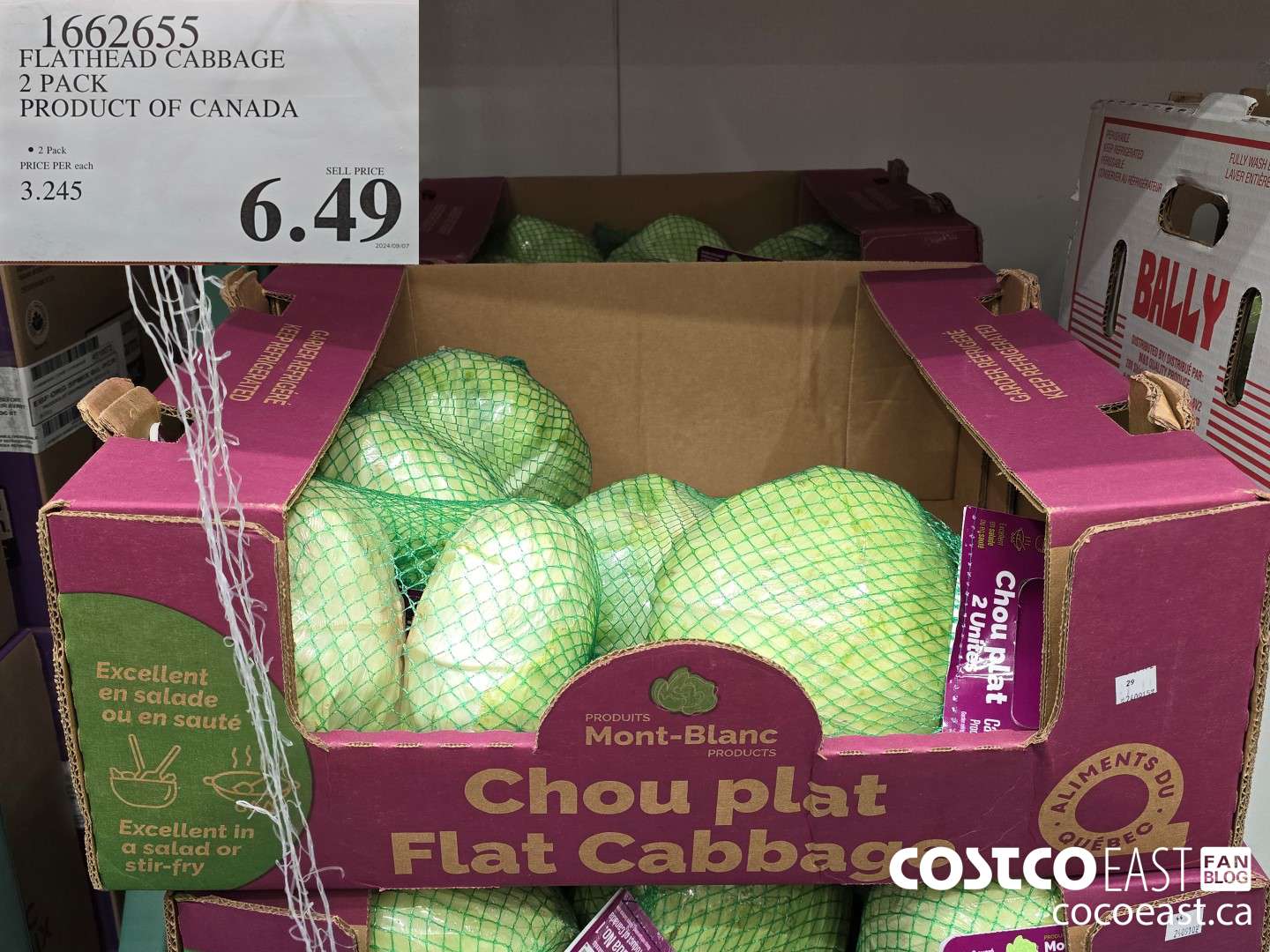 1662655 FLATHEAD CABBAGE 2 PACK PRODUCT OF CANADA $6.49