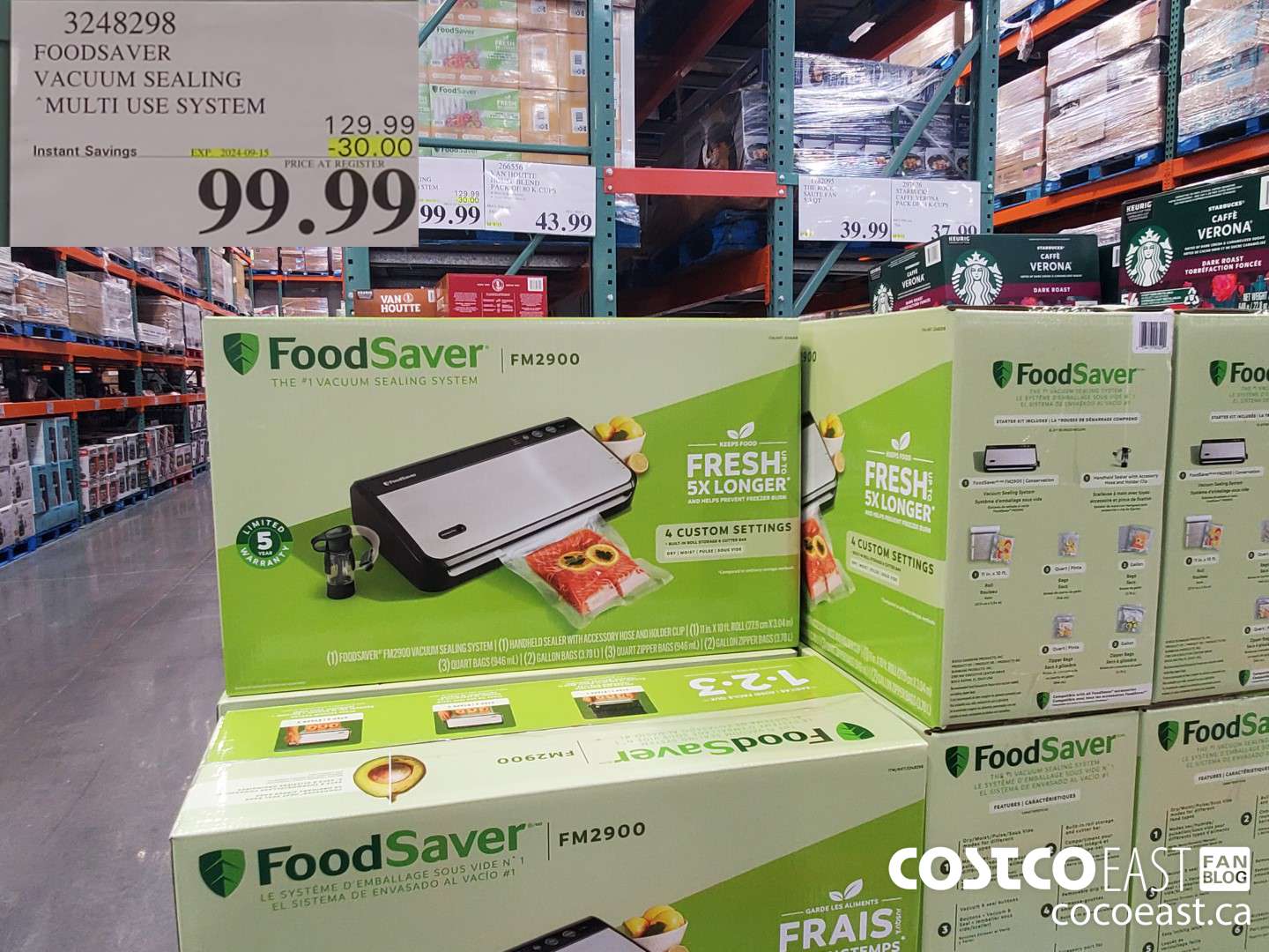 3248298 FOODSAVER VACUUM SEALING MULTI USE SYSTEM ($30.00 INSTANT SAVINGS EXPIRES ON 2024-09-15) $129.99