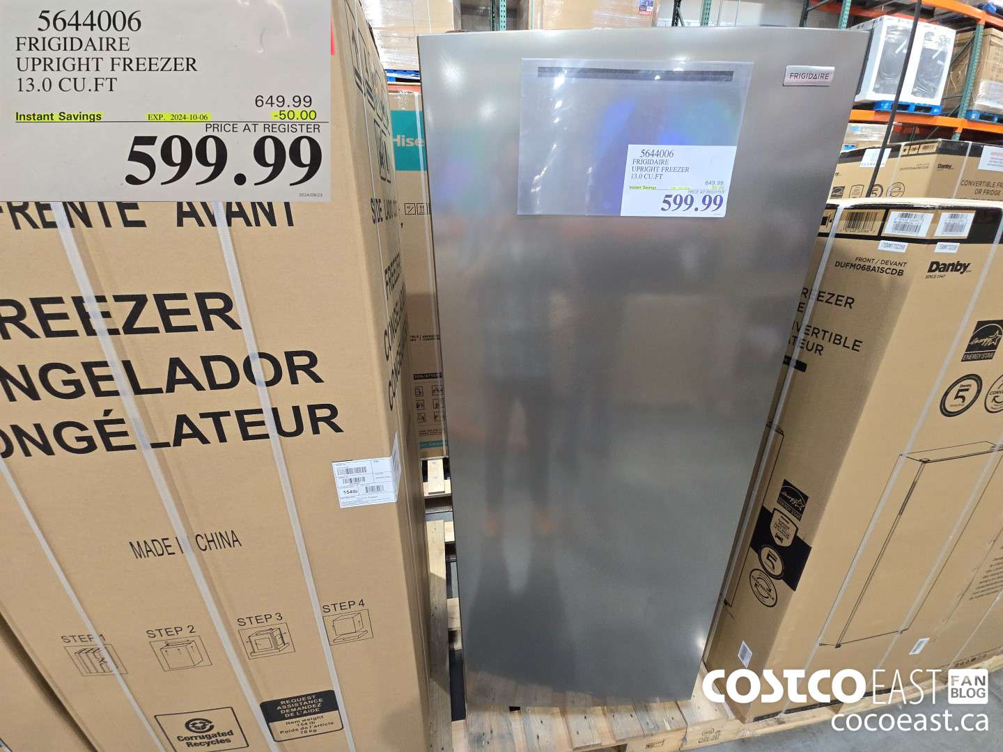 5644006 FRIGIDAIRE UPRIGHT FREEZER 13.0 CU.FT ($50.00 INSTANT SAVINGS EXPIRES ON 2024-10-06) $599.99