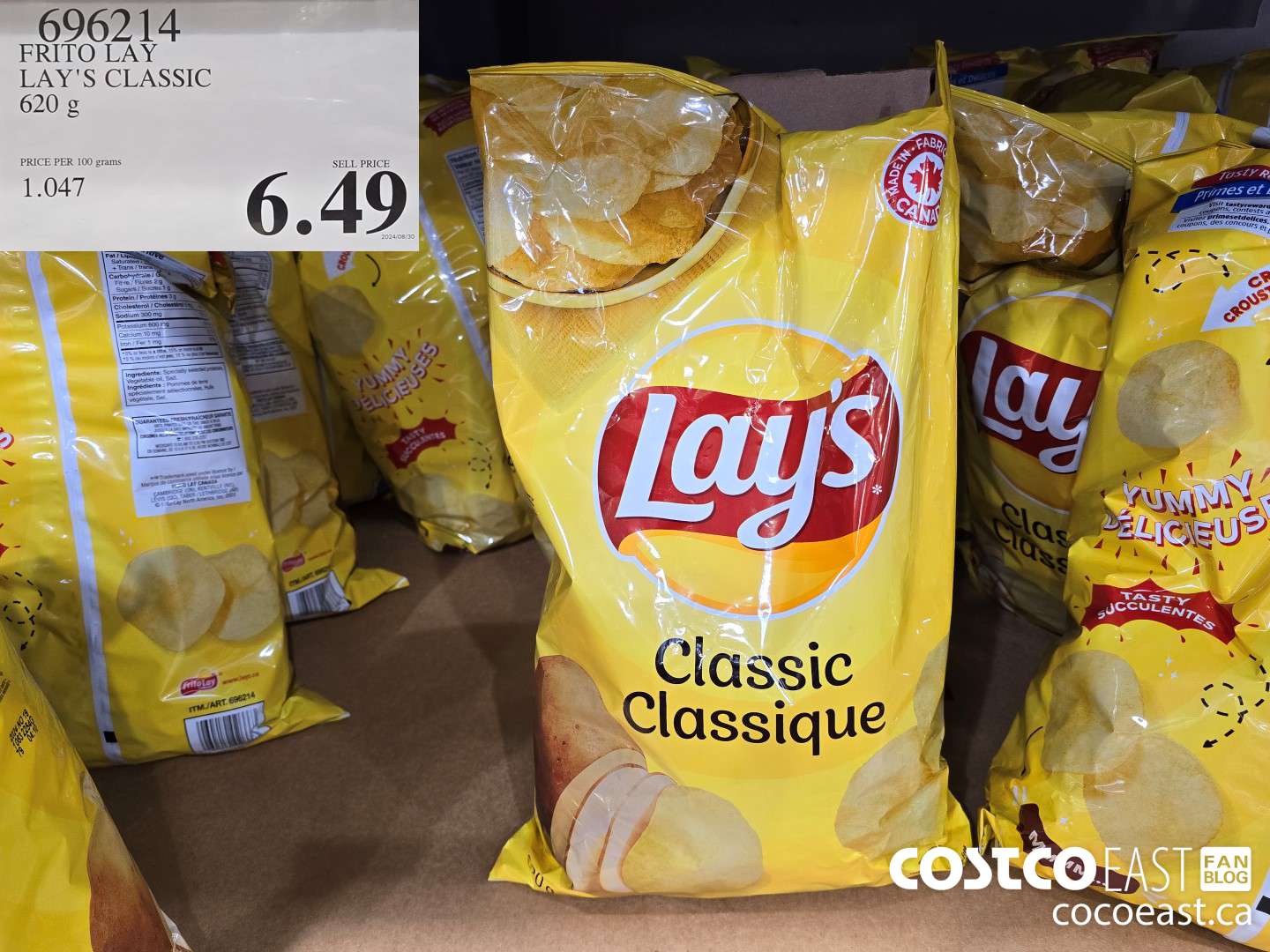 696214 FRITO LAY LAYS CLASSIC 620 G $6.49