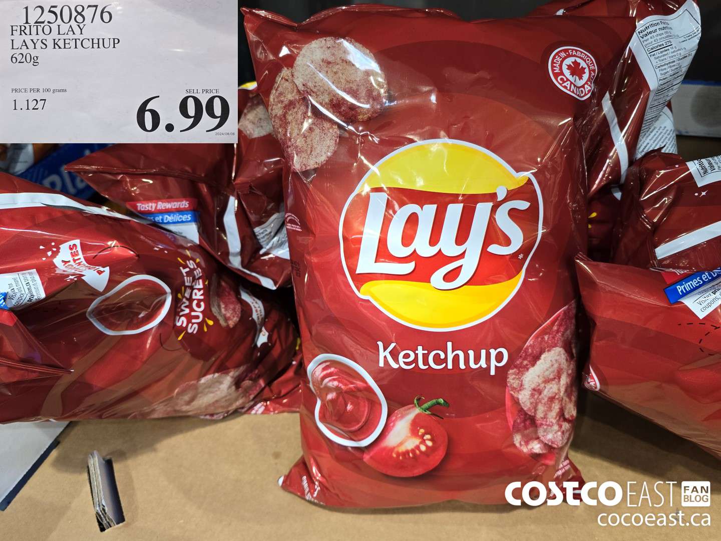 1250786 FRITO LAY LAYS KETCHUP 620g $6.99