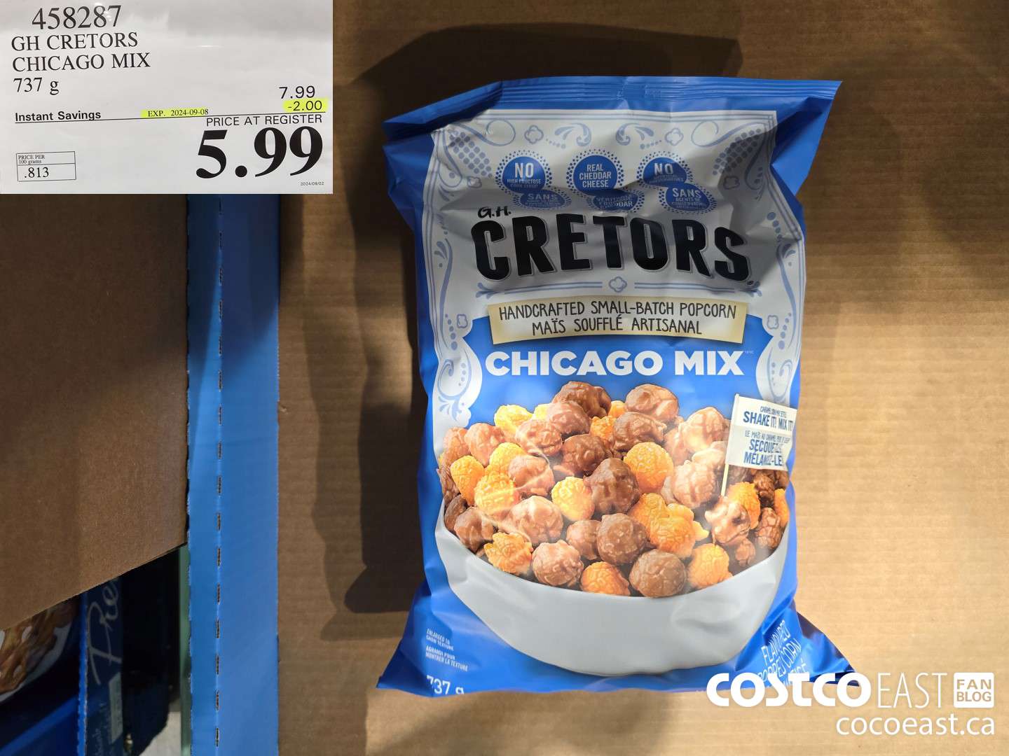 458287 GH CRETOR'S CHICAGO MIX 737 g ($2.00 INSTANT SAVINGS EXPIRES ON 2024-09-08) $5.99