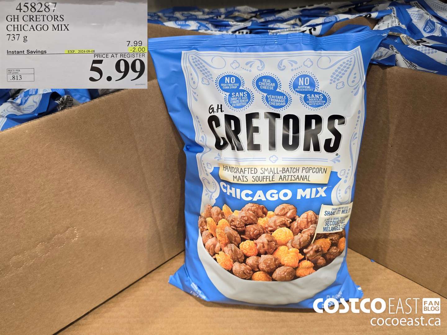 458287 GH CRETOR'S CHICAGO MIX 737 g ($2.00 INSTANT SAVINGS EXPIRES ON 2024-09-08) $5.99