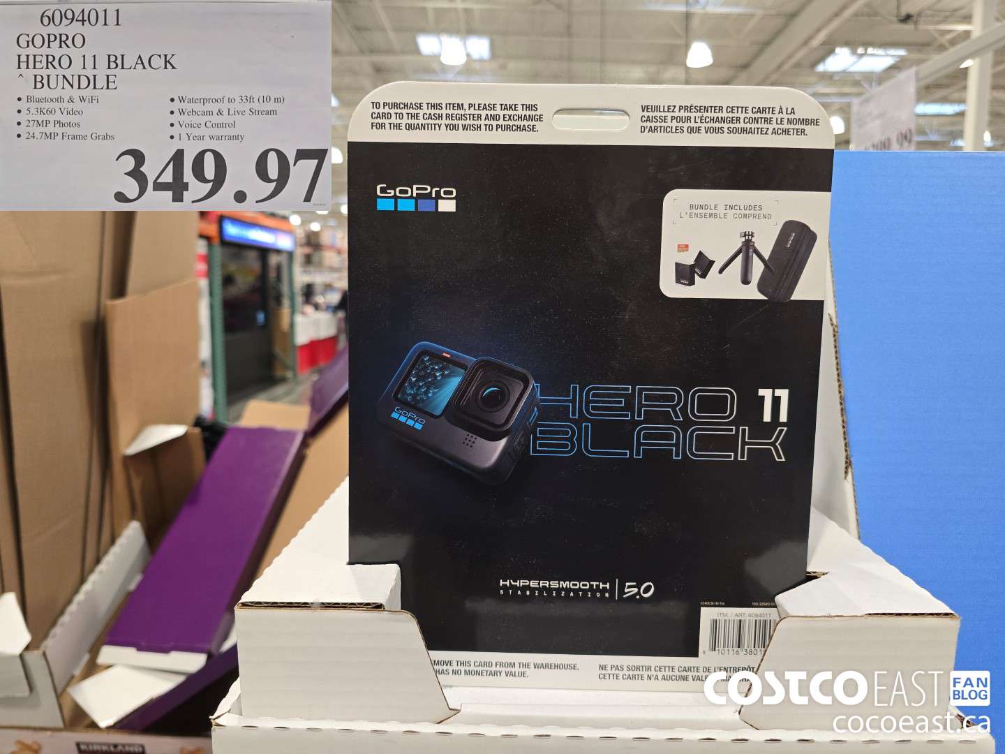 6094011 GOPRO HERO 11 BLACK ~ BUNDLE $349.97