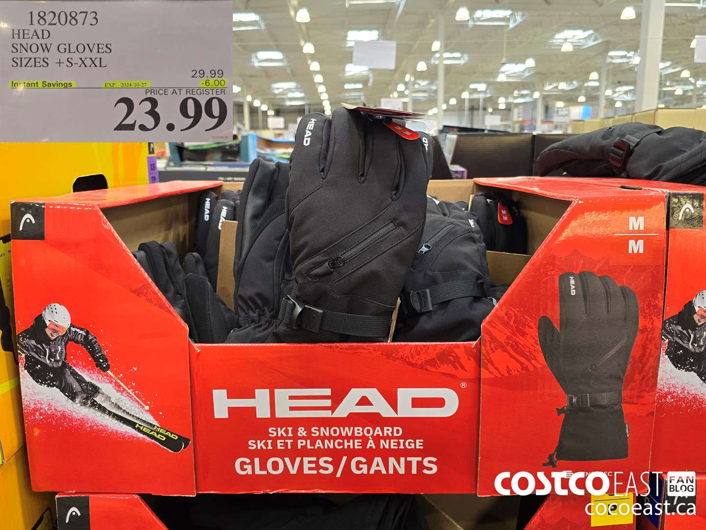 1820873 HEAD SNOW GLOVES SIZES + S-XXL ($6.00 INSTANT SAVINGS EXPIRES ON 2024-10-27) $23.99