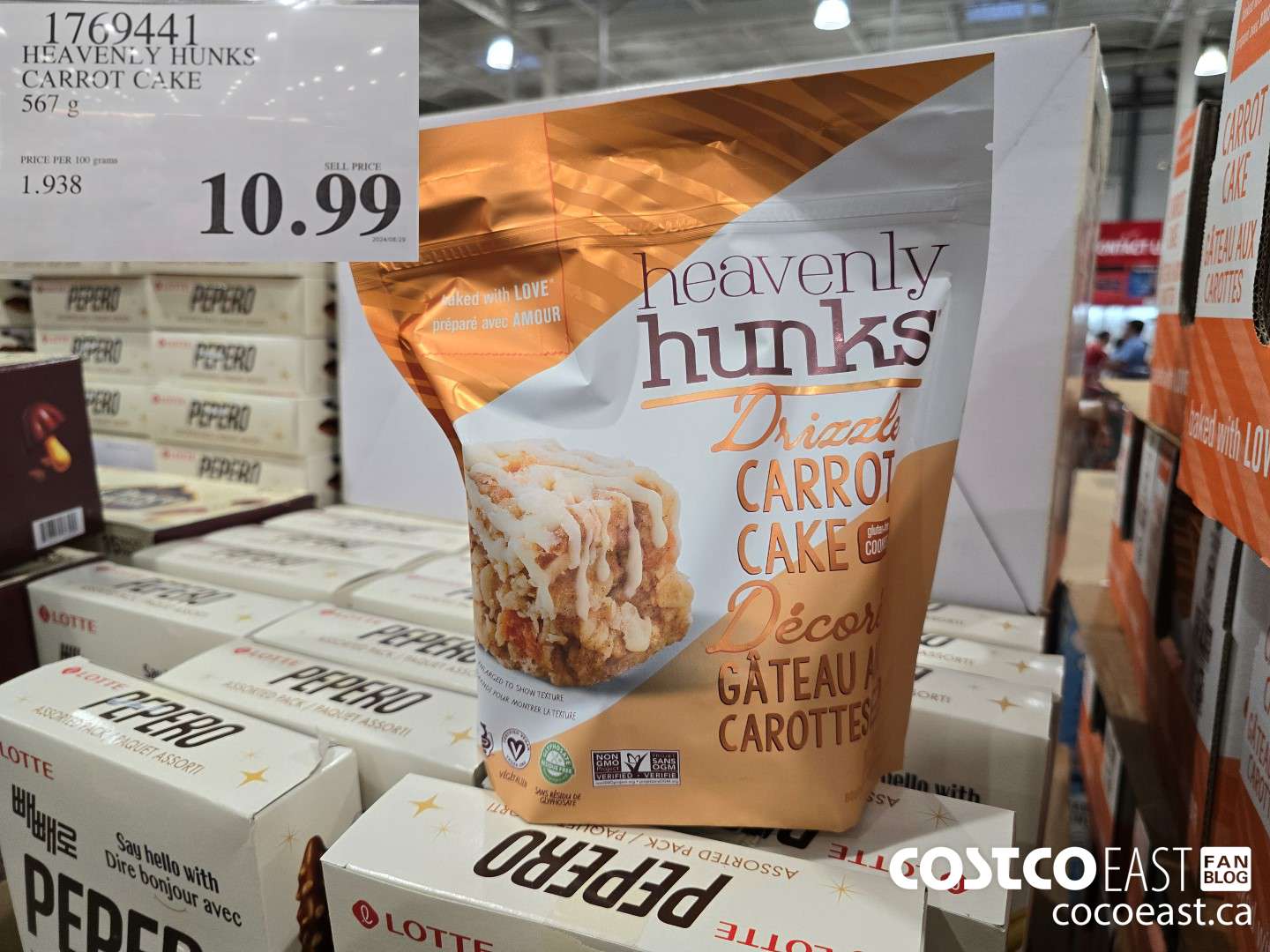 1769441 HEAVENLY HUNKS CARROT CAKE 567 g $10.99