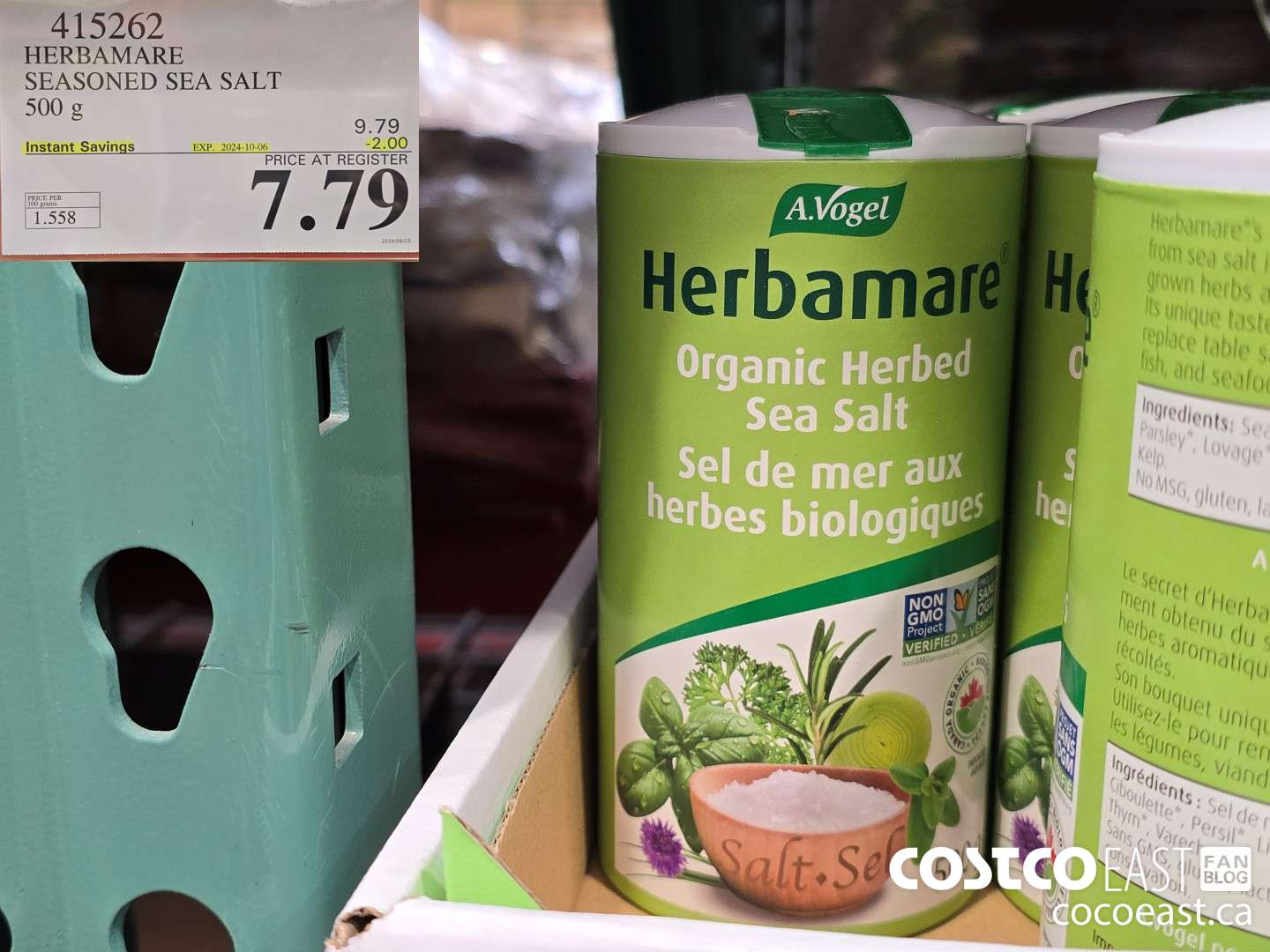 415262 HERBAMARE SEASONED SEA SALT 500 G ($2.00 INSTANT SAVINGS EXPIRES ON 2024-10-06) $7.79