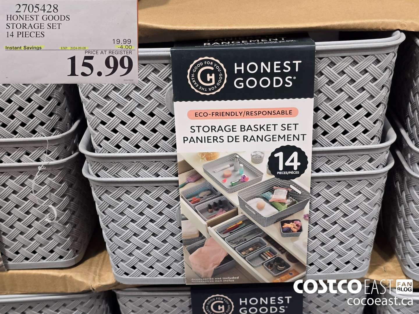 2705428 HONEST GOODS STORAGE SET 14 PIECES ($4.00 INSTANT SAVINGS EXPIRES ON 2024-09-08) $15.99