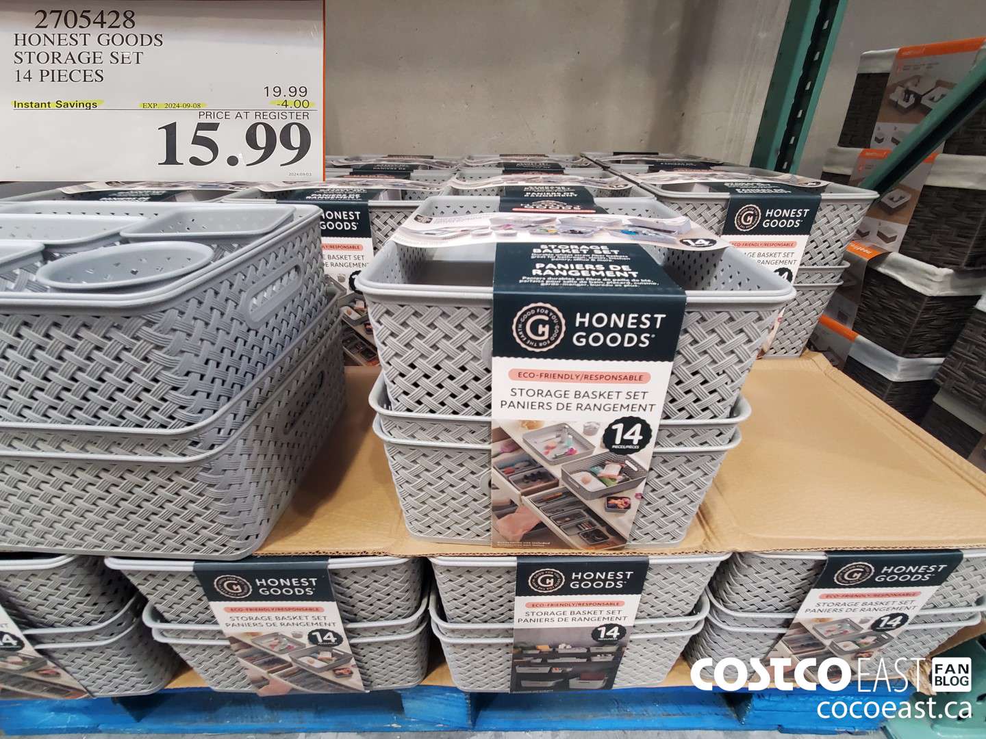 2705428 HONEST GOODS STORAGE SET 14 PIECES  ($4.00 INSTANT SAVINGS EXPIRES ON 2024-09-08) $15.99