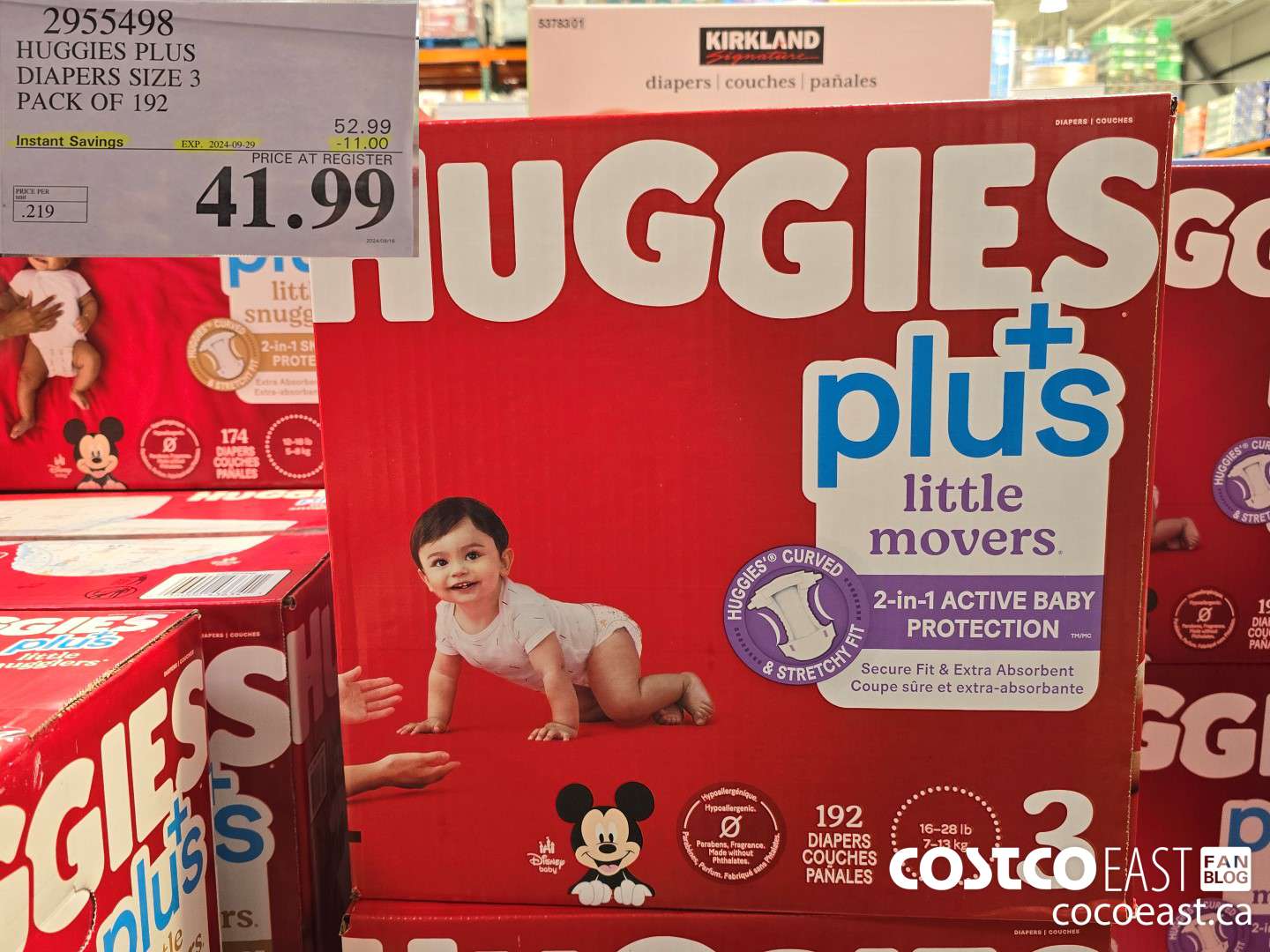 2955498 HUGGIES LITTLE MOVERS DIAPERS SIZE 3 PACK OF 192 ($11.00 INSTANT SAVINGS EXPIRES ON 2024-09-29) $41.99