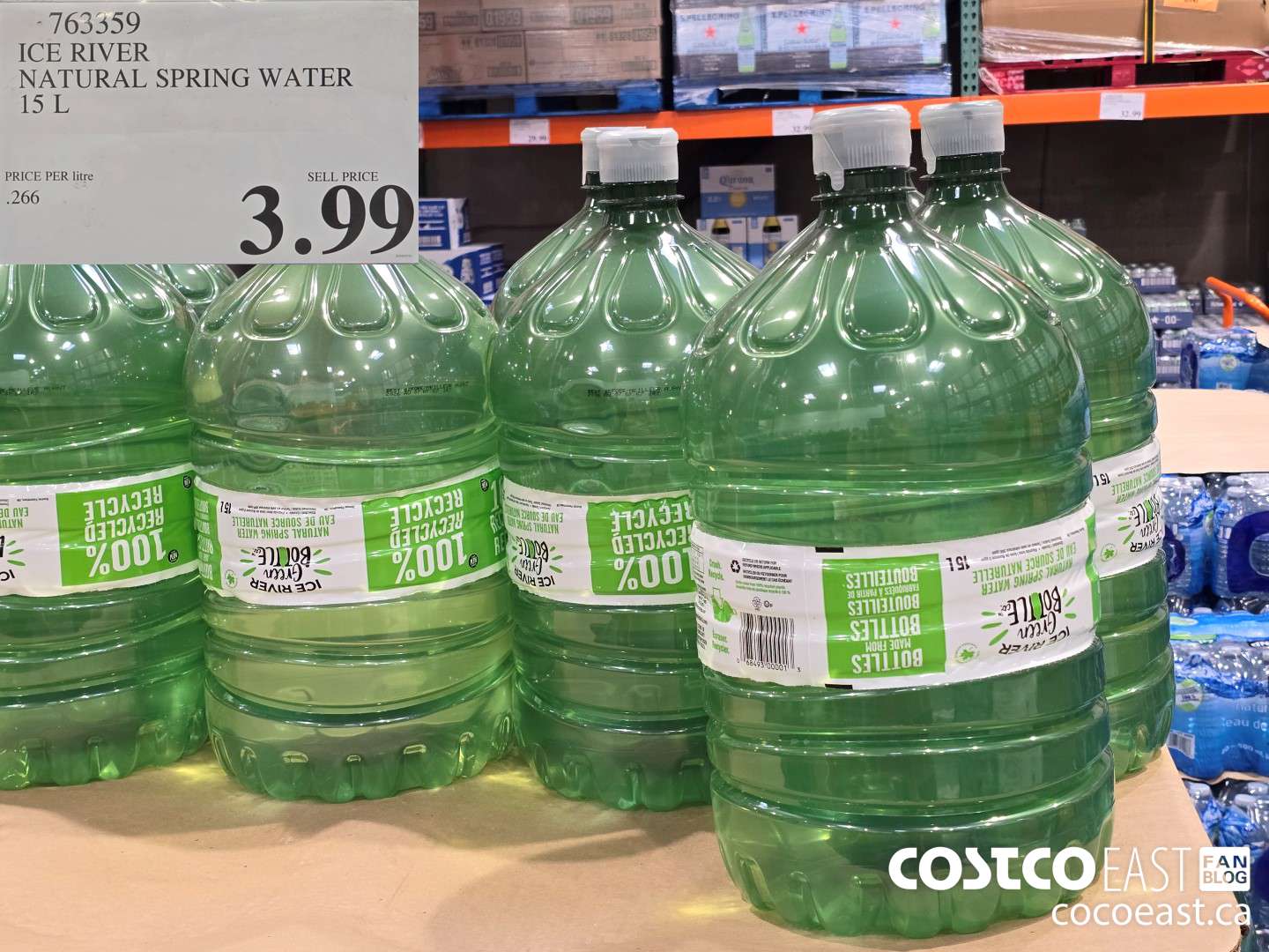 763359 ICE RIVER NATURAL SPRING WATER 15 L $3.99