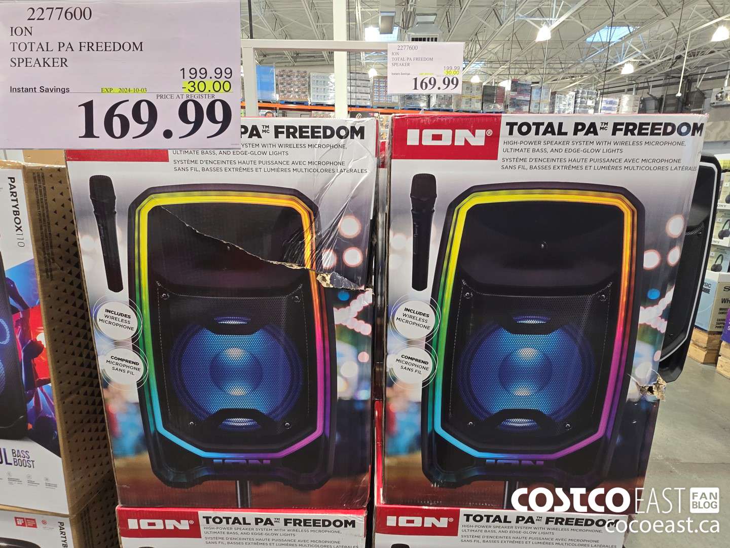 2277600 ION TOTAL PA FREEDOM SPEAKER ($30.00 INSTANT SAVINGS EXPIRES ON 2024-10-09) $169.99