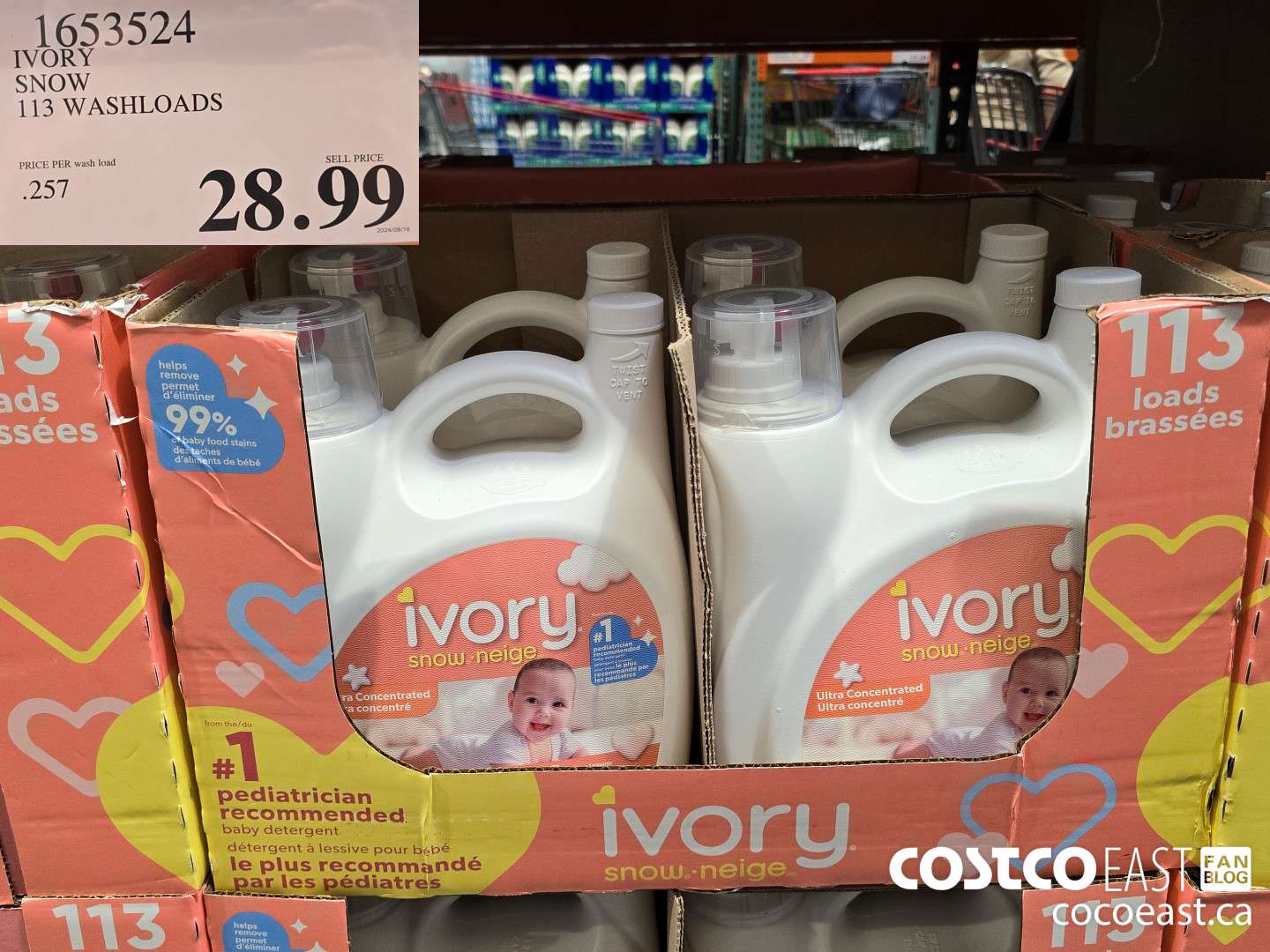 1653524 IVORY SNOW 113 washloads $28.99