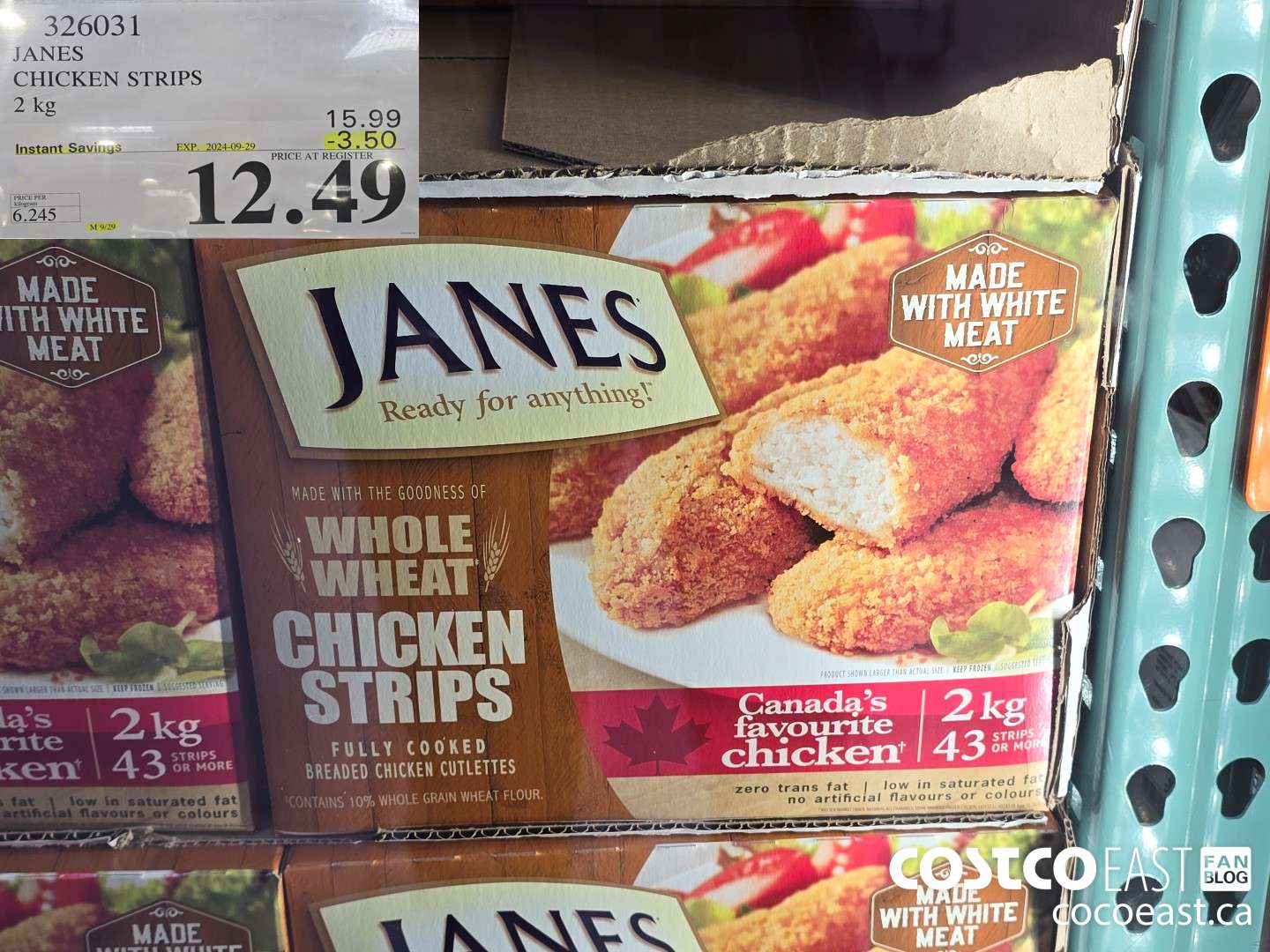 326031 JANES CHICKEN STRIPS 2 kg ($3.50 INSTANT SAVINGS EXPIRES ON 2024-09-29) $12.49