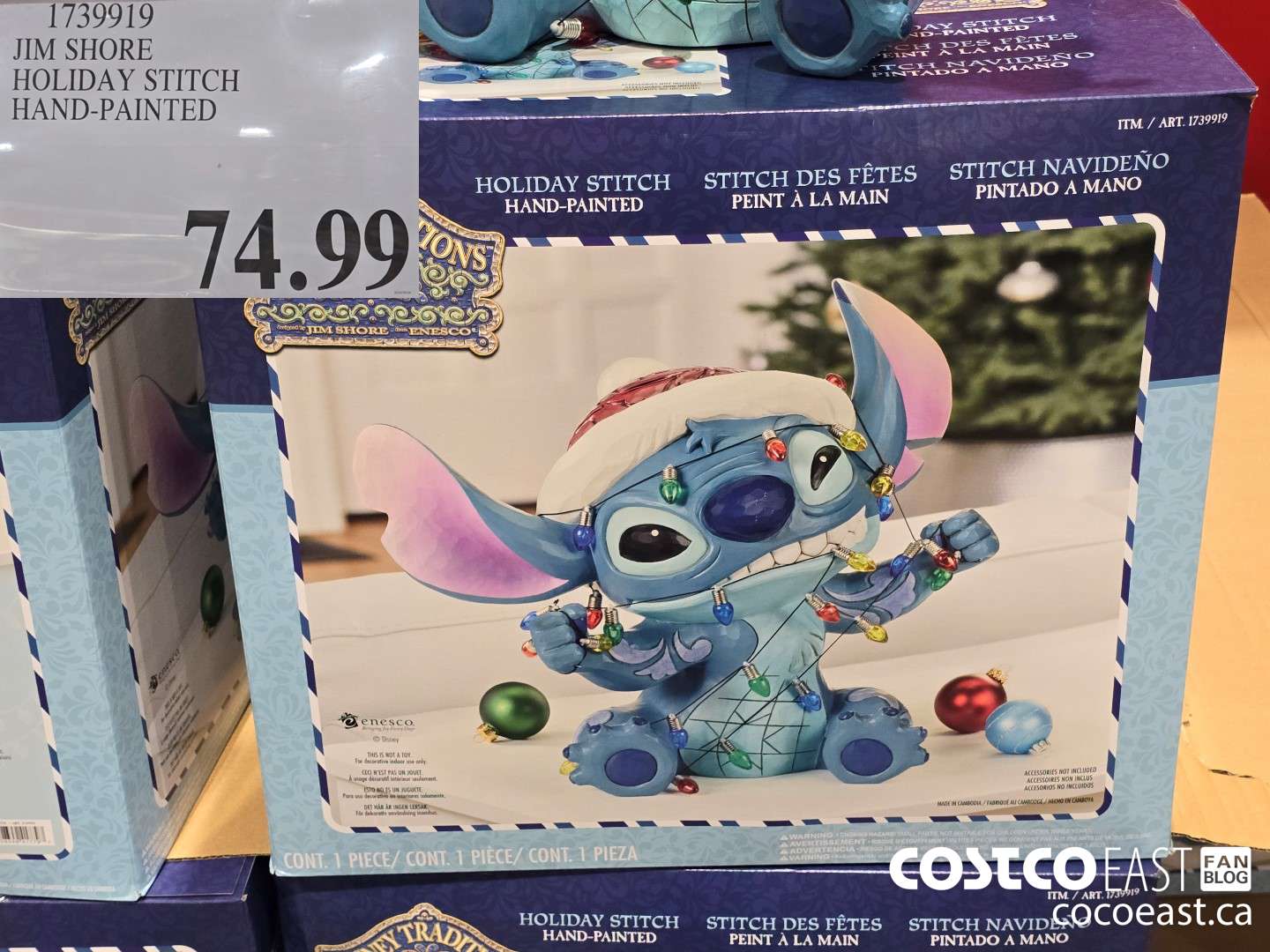 1759919 JIM SHORE HOLIDAY STITCH HAND-PAINTED $74.99