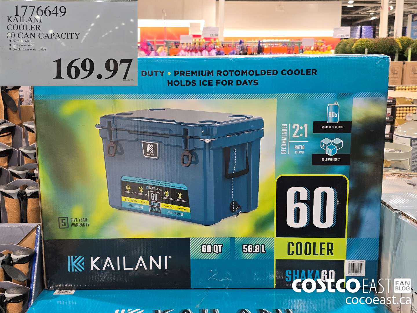 1776649 KAILANI COOLER 80 CAN CAPACITY $169.97
