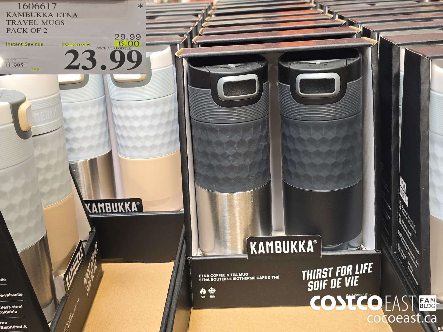 1606617 KAMBUKKA ETNA TRAVEL MUGS PACK OF 2 ($6.00 INSTANT SAVINGS EXPIRES ON 2024-09-29) $23.99