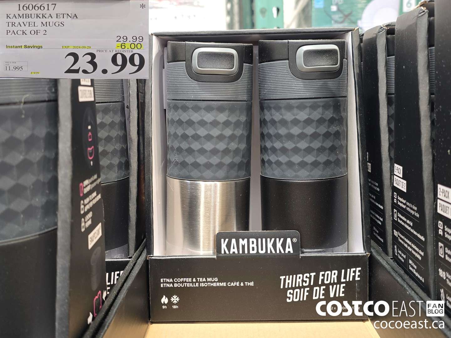1606617 KAMBUKKA ETNA TRAVEL MUGS PACK OF 2 ($6.00 INSTANT SAVINGS EXPIRES ON 2024-09-29) $23.99