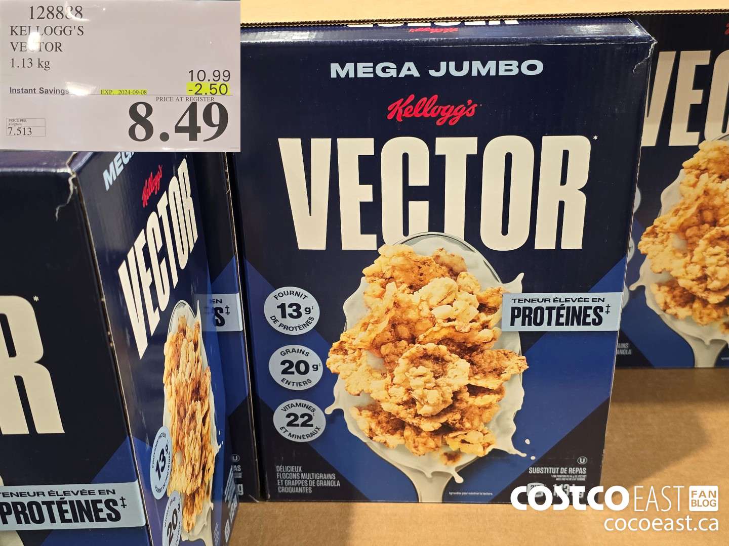 128888 KELLOGG'S VECTOR 1.13 KG ($2.50 INSTANT SAVINGS EXPIRES ON 2024-09-08) $8.49