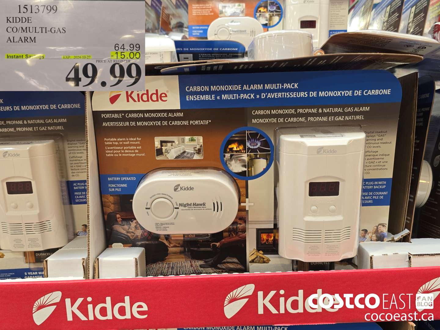 1513799 KIDDE CO/MULTI-GAS ALARM ($15.00 INSTANT SAVINGS EXPIRES ON 2024-10-27) $49.99
