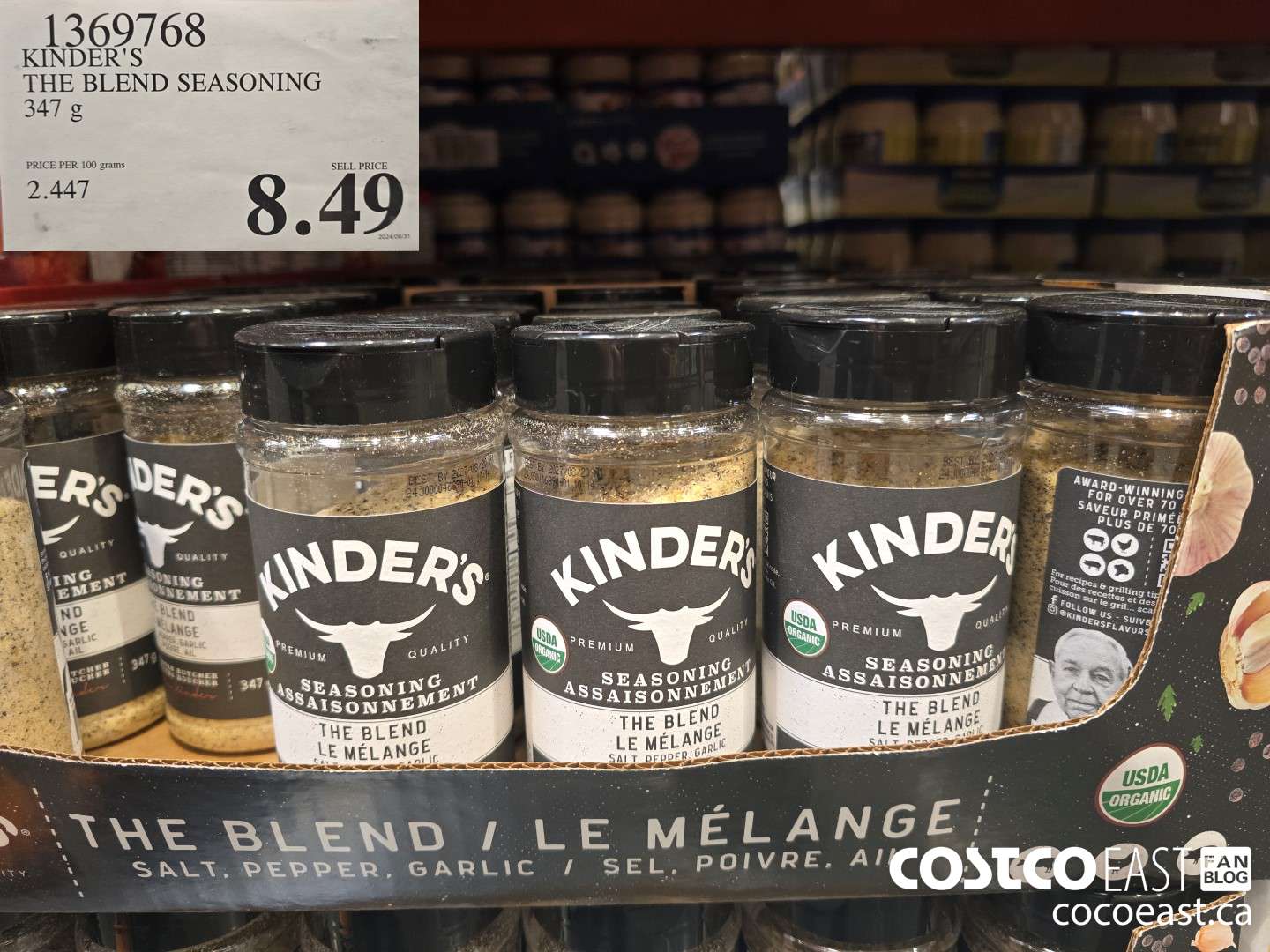 1369768 KINDER'S THE BLEND SEASONING 347 g $8.49