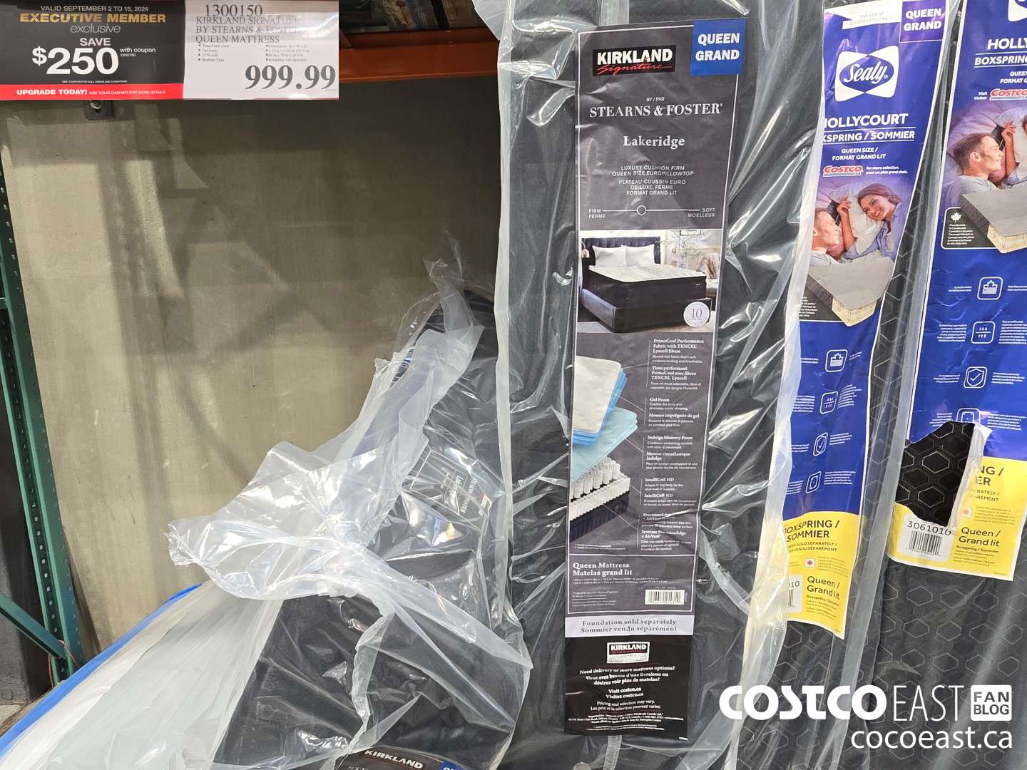 1300150 KIRKLAND SIGNATURE BY STEARNS & FOSTER QUEEN MATTRESS ($250.00 INSTANT SAVINGS EXPIRES ON 2024-09-15) $749.99