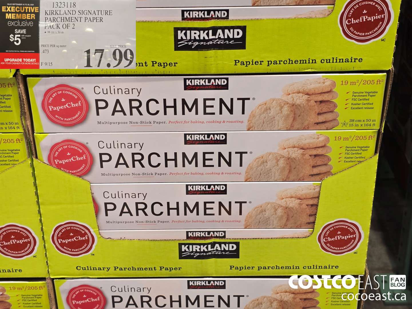 1323118 KIRKLAND SIGNATURE PARCHMENT PAPER PACK OF 2 ($5.00 INSTANT SAVINGS EXPIRES ON 2024-09-29) $17.99