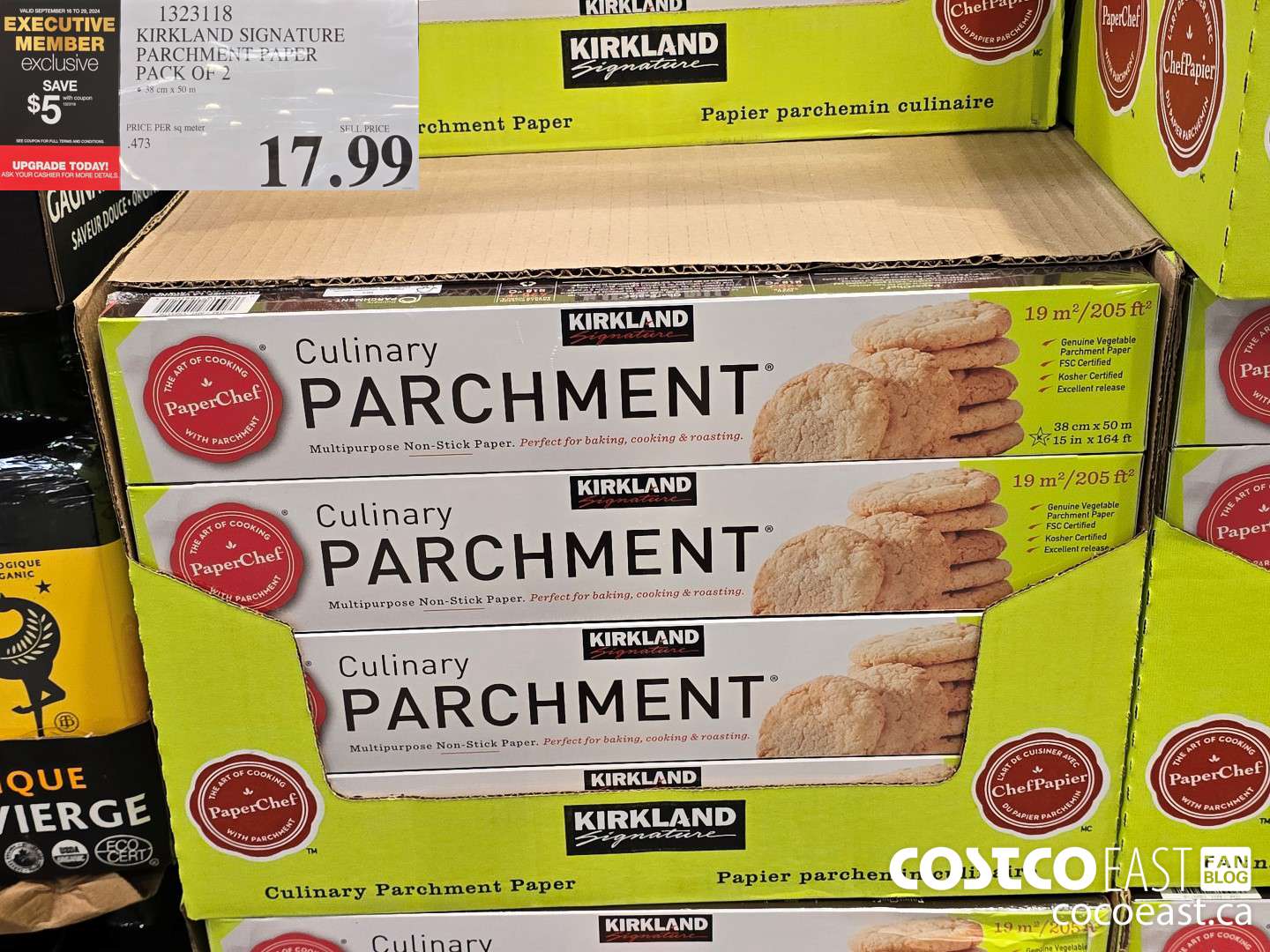 1323118 KIRKLAND SIGNATURE PARCHMENT PAPER PACK OF 2 ($5.00 INSTANT SAVINGS EXPIRES ON 2024-09-29) $12.99
