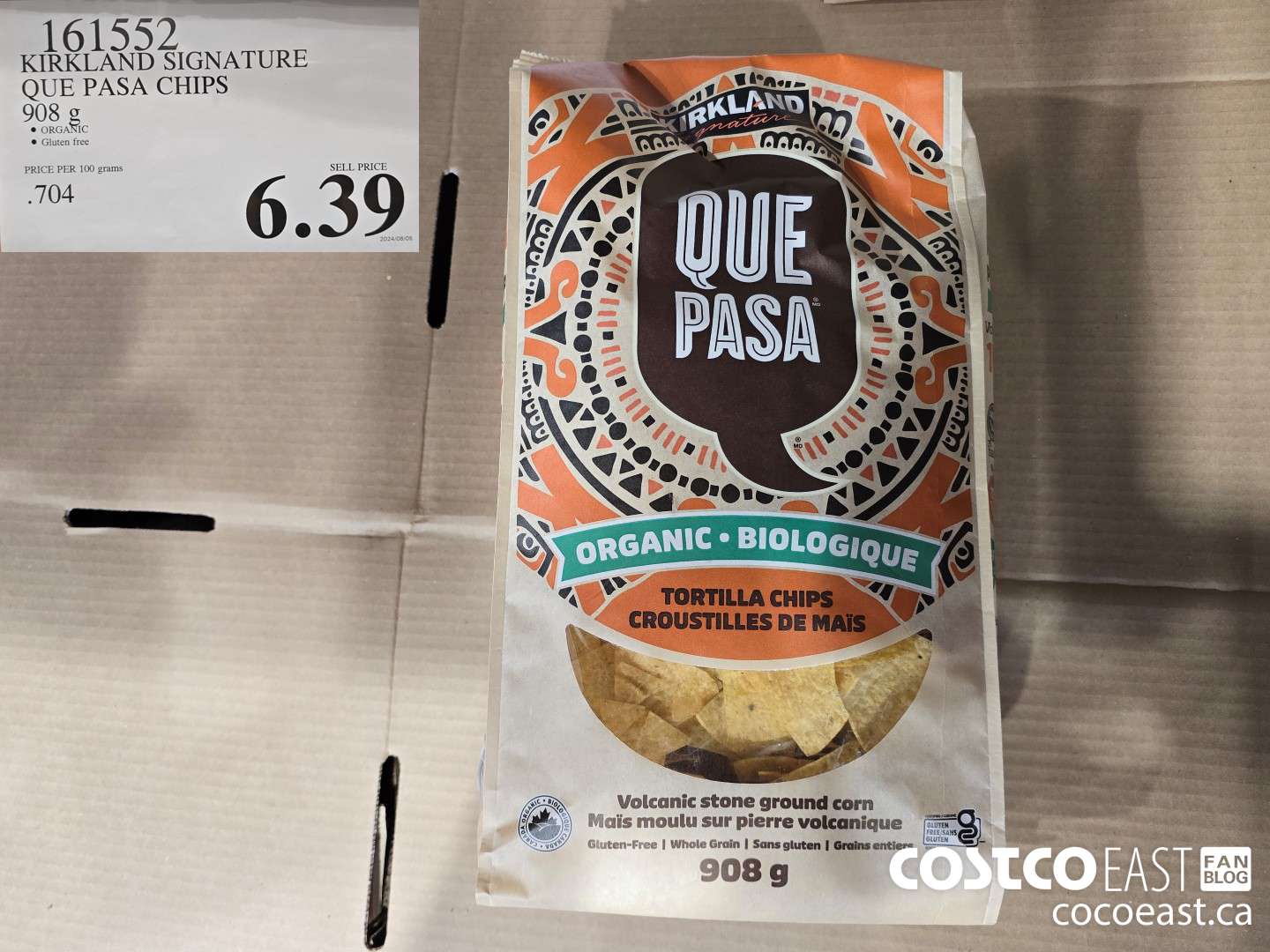 161552 KIRKLAND SIGNATURE QUE PASA CHIPS 908 g $6.39