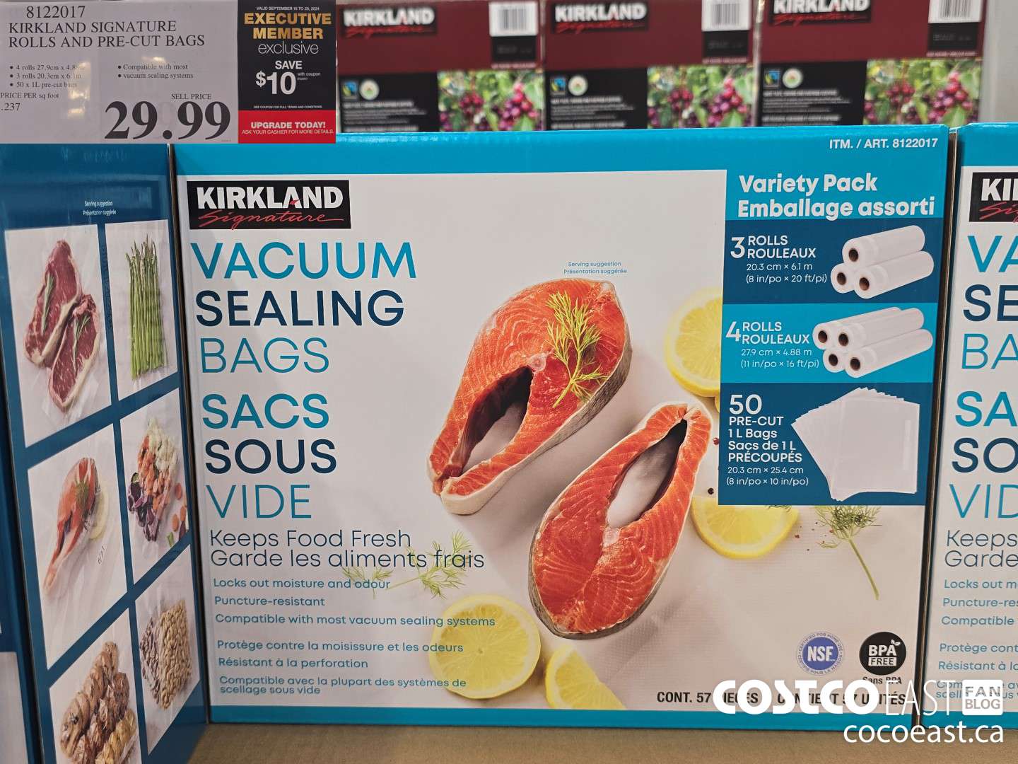 8122017 KIRKLAND SIGNATURE ROLLS AND PRE-CUT BAGS ($10.00 INSTANT SAVINGS EXPIRES ON 2024-09-29) $19.99