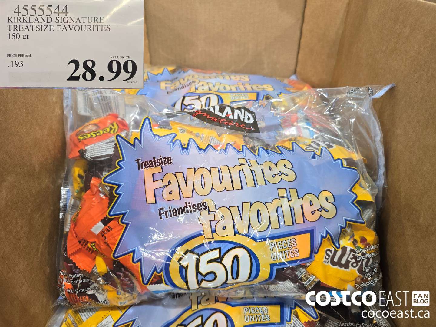 4555544 KIRKLAND SIGNATURE TREATSIZE FAVOURITES 150 CT $28.99