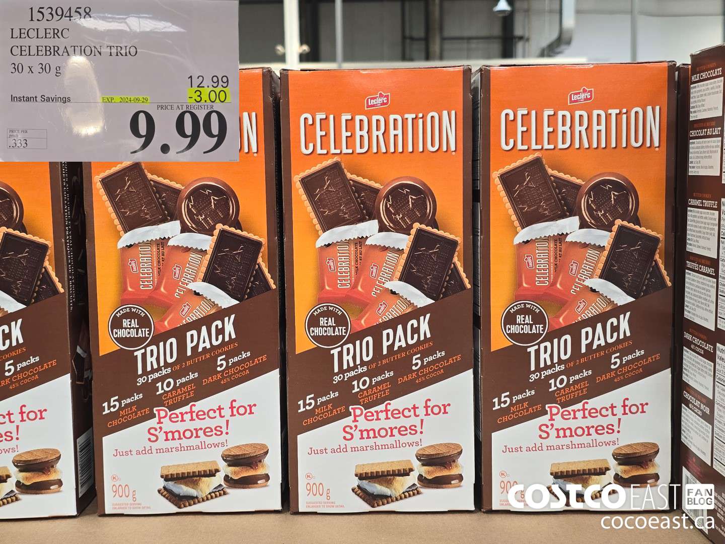 1539458 LECLERC CELEBRATION TRIO 30 x 30g ($3.00 INSTANT SAVINGS EXPIRES ON 2024-09-29) $9.99