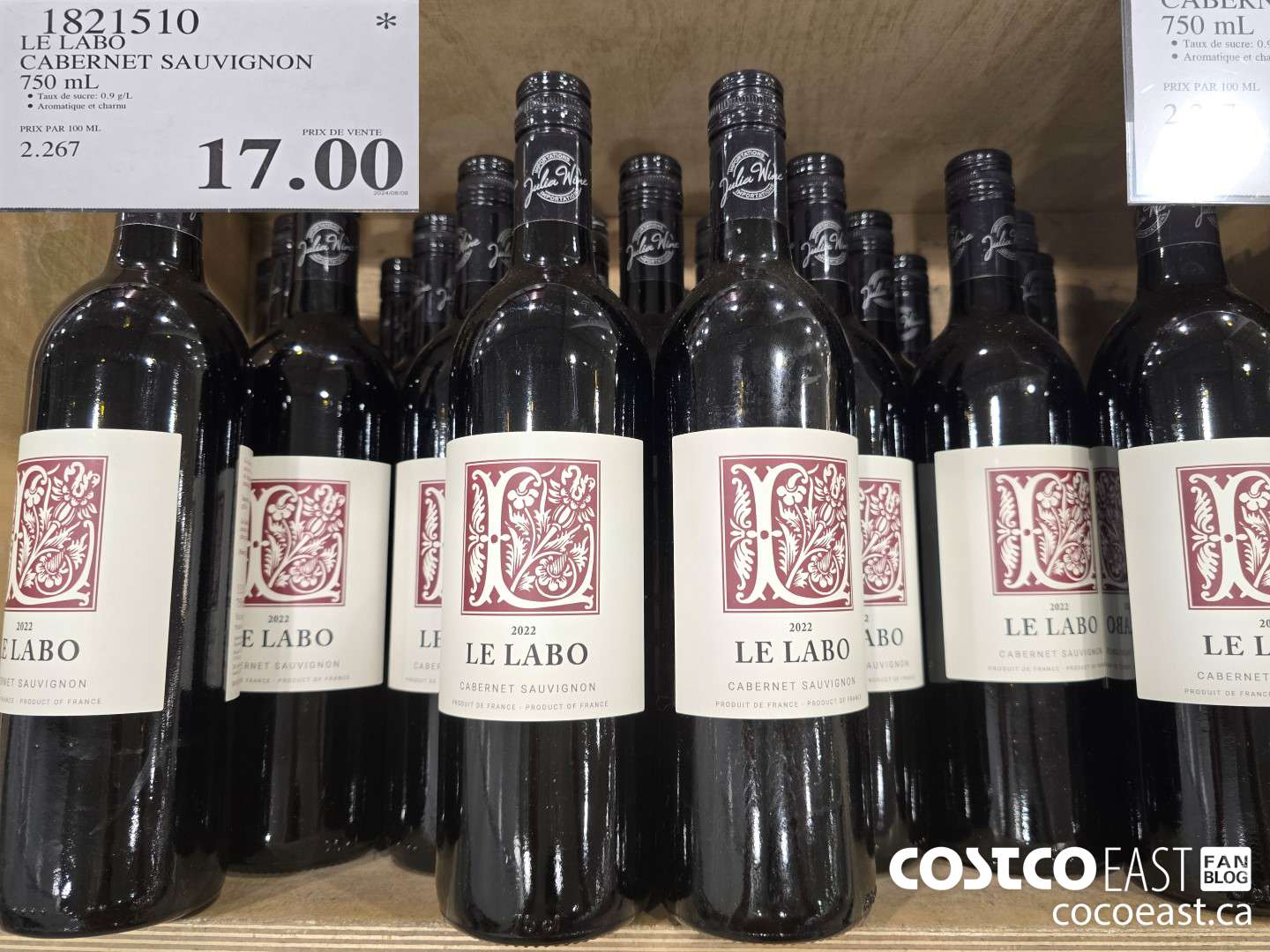 1821510 LE LABO CABERNET SAUVIGNON 750 ML $17.00
