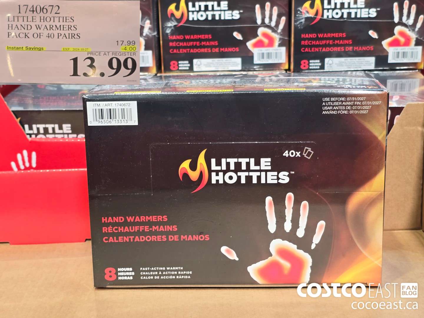 1740672 LITTLE HOTTIES HAND WARMERS PACK OF 40 PAIRS ($4.00 INSTANT SAVINGS EXPIRES ON 2024-10-27) $13.99