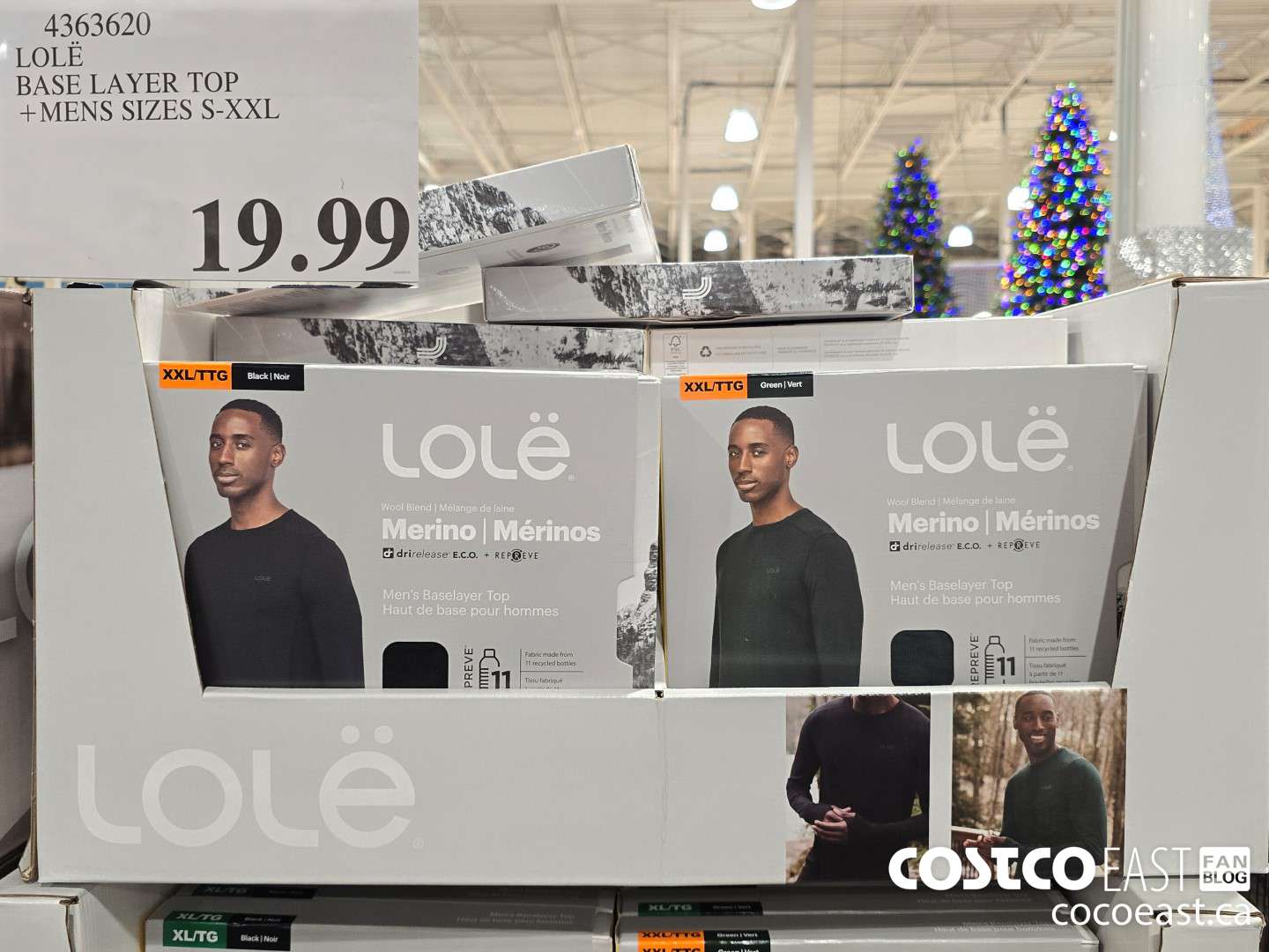 4363620 LOLE BASE LAYER TOP +MENS SIZES S-XXL $19.99
