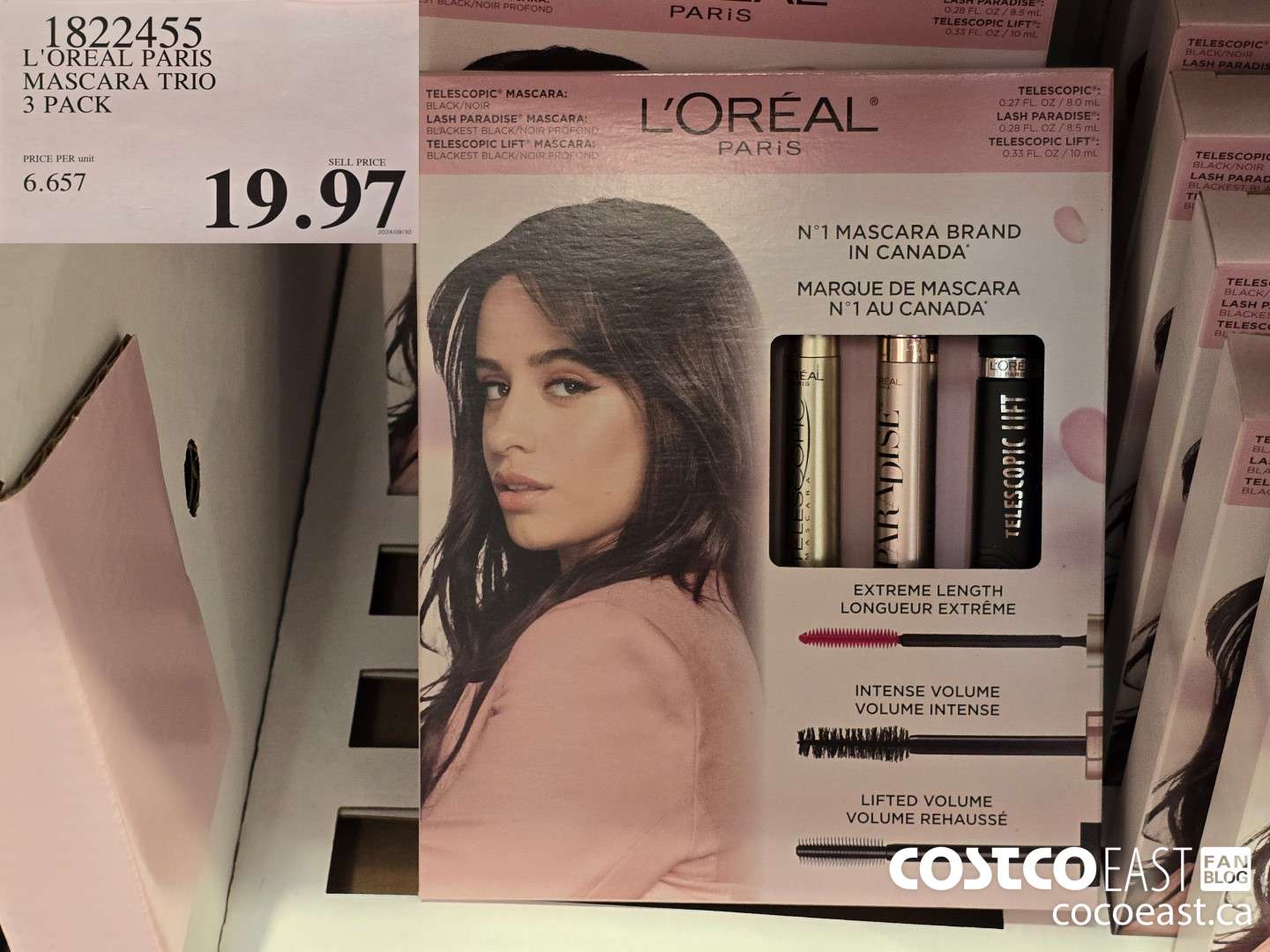 1822455 L'OREAL PARIS MASCARA TRIO 3 PACK $19.97