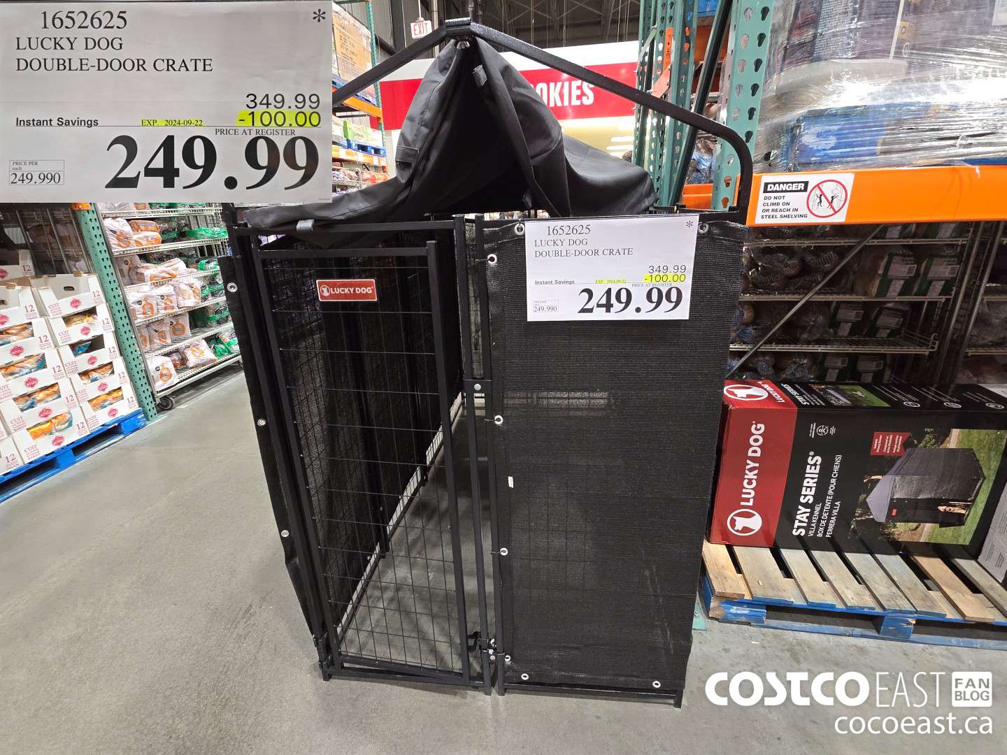 1652625 LUCKY DOG DOUBLE-DOOR CRATE ($100.00 INSTANT SAVINGS EXPIRES ON 2024-09-22) $249.99