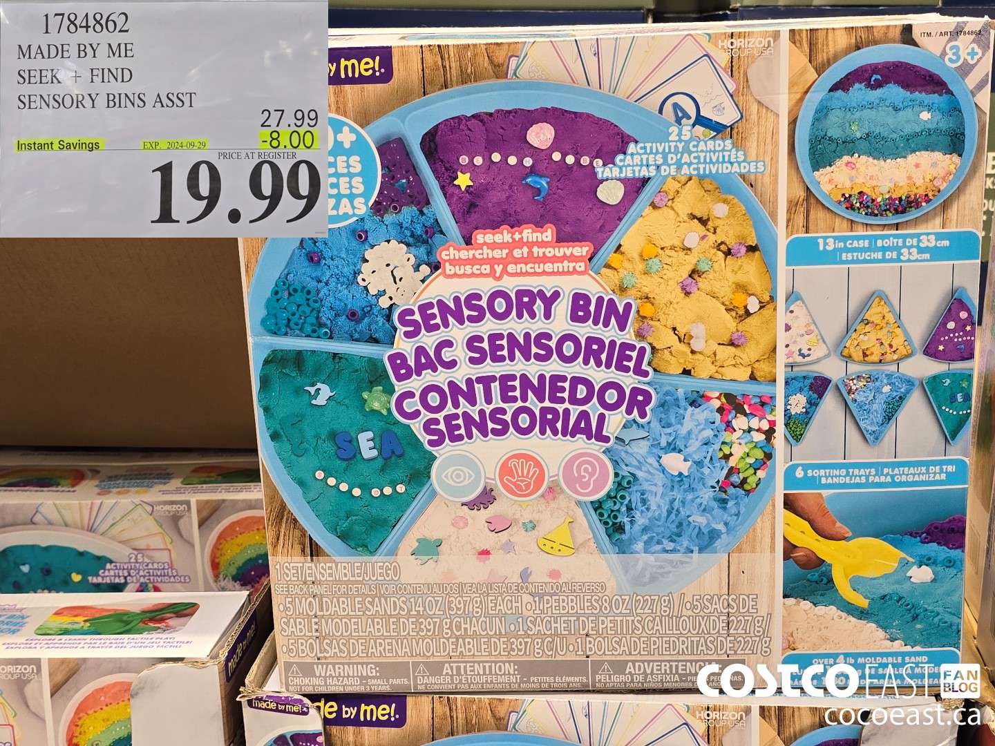 1784862 MADE BY ME SEEK + FIND SENSORY BINS ASST ($8.00 INSTANT SAVINGS EXPIRES ON 2024-09-29) $19.99