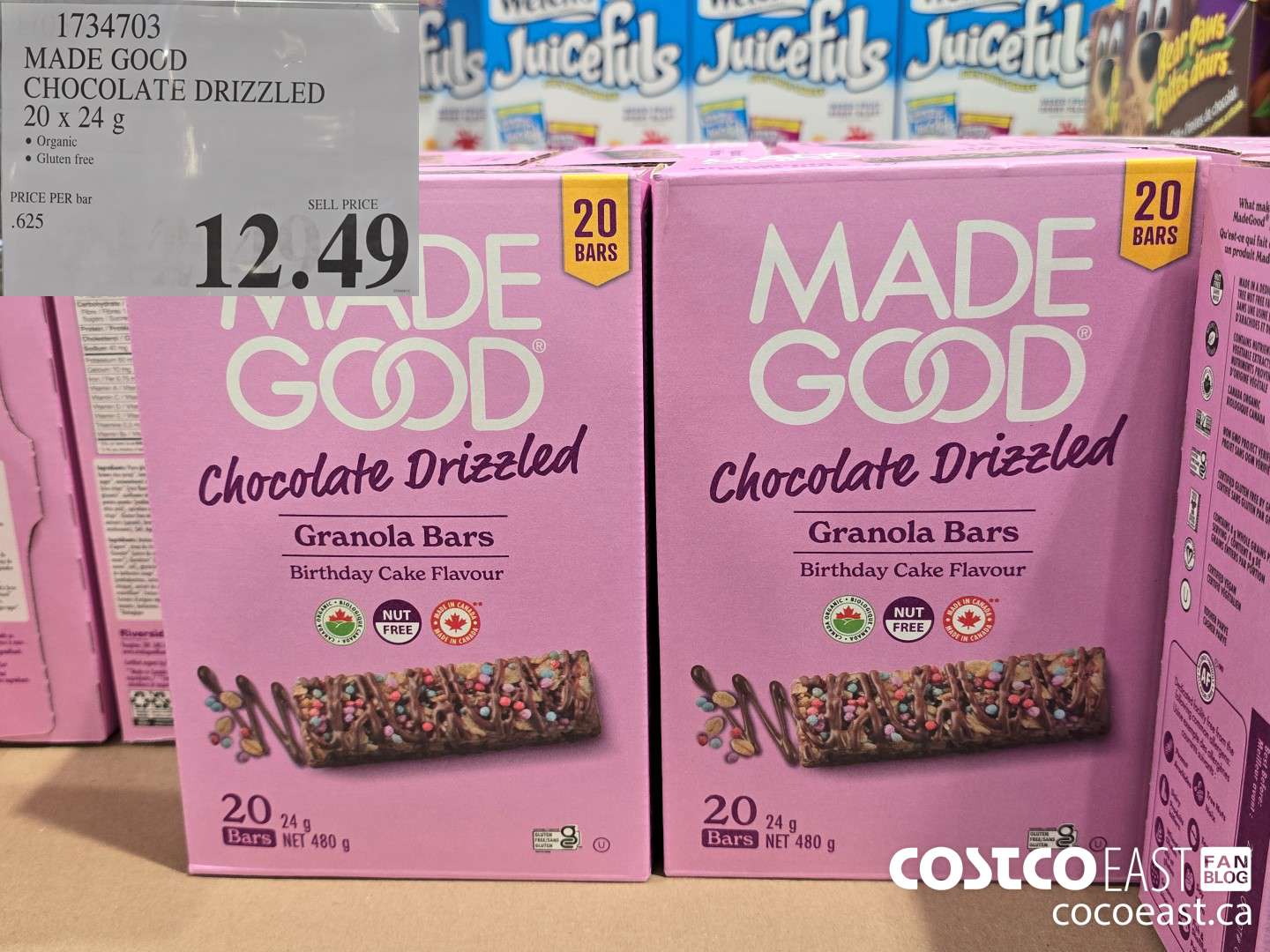 1734703 MADE GOOD CHOCOLATE DRIZZLED 20 x 24 g $12.49