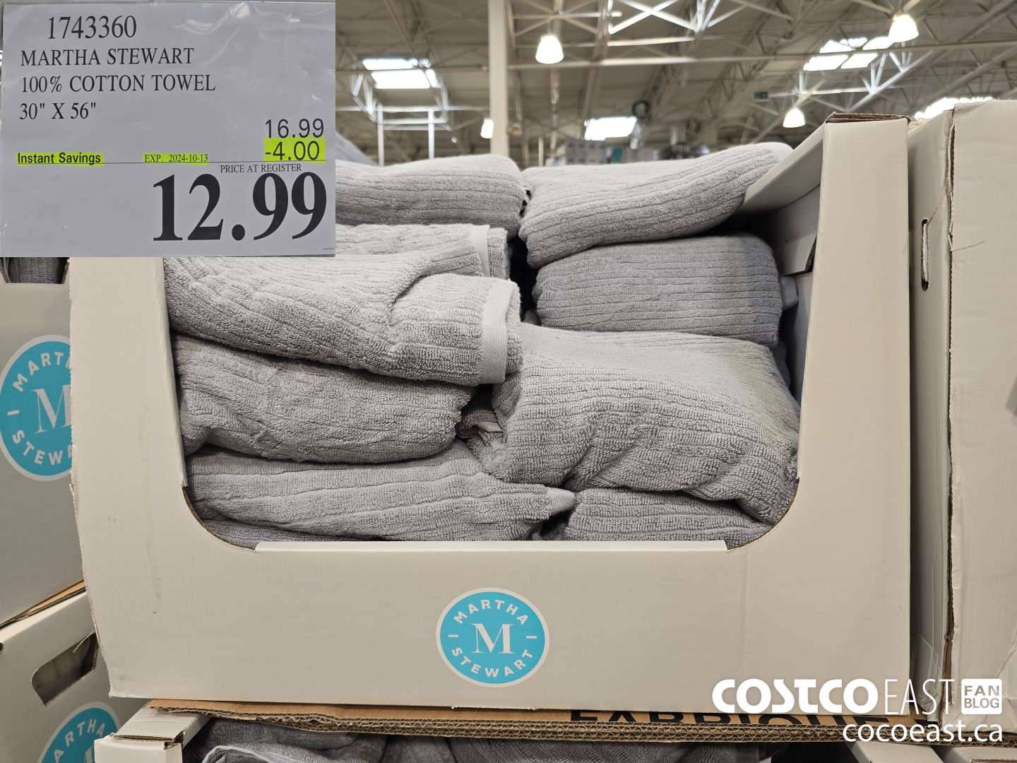 1743360 MARTHA STEWART 100% COTTON TOWEL 30
