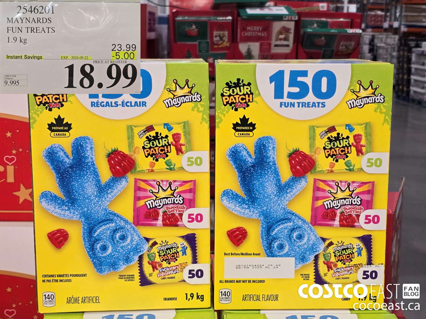 2546201 MAYNARDS FUN TREATS 1.9 KG ($5.00 INSTANT SAVINGS EXPIRES ON 2024-09-22) $18.99